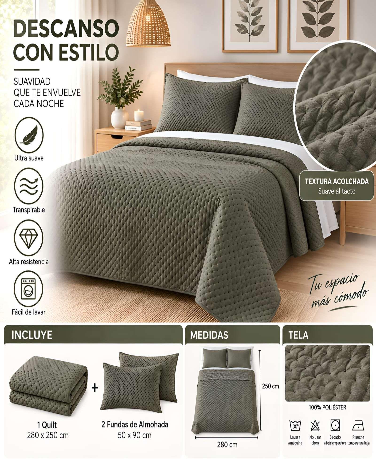 Quilt Cádiz Ultra Soft Mashini Super King 280 x 250 cm  03-4