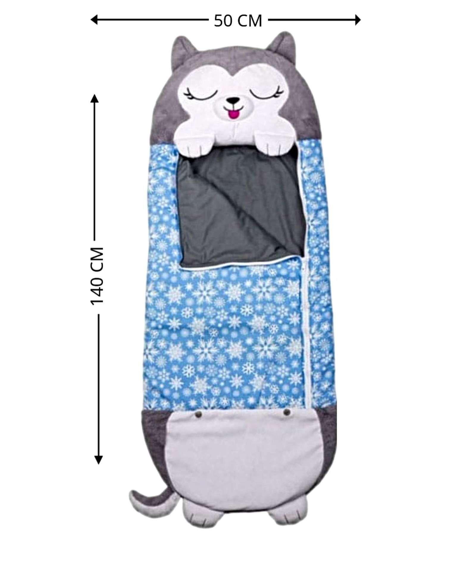 SACO PARA DORMIR PARA NIÑO O NIÑA LOBO GRIS-2