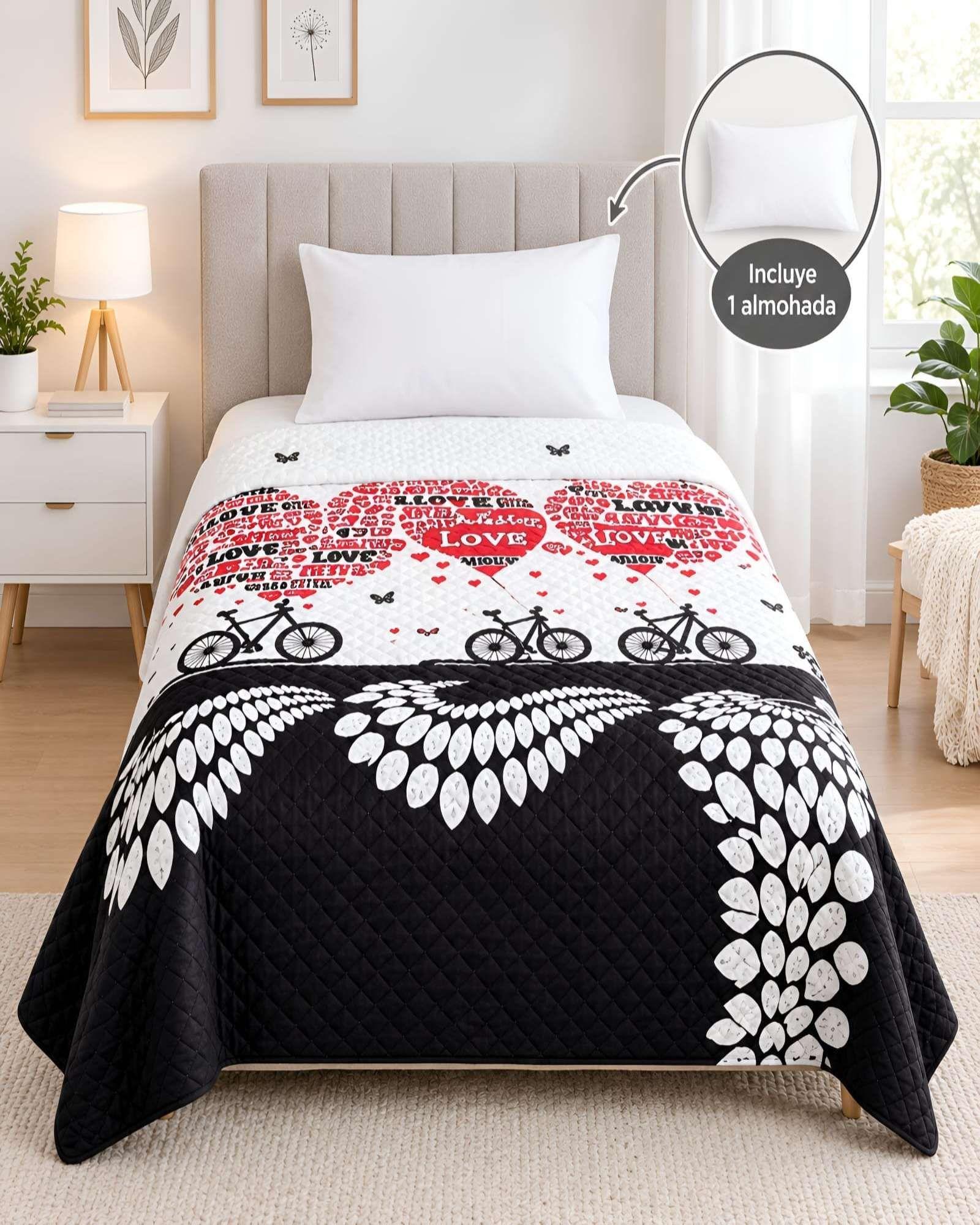 Quilt 1.5 Plazas 180x230 cm + Funda de Almohada-3