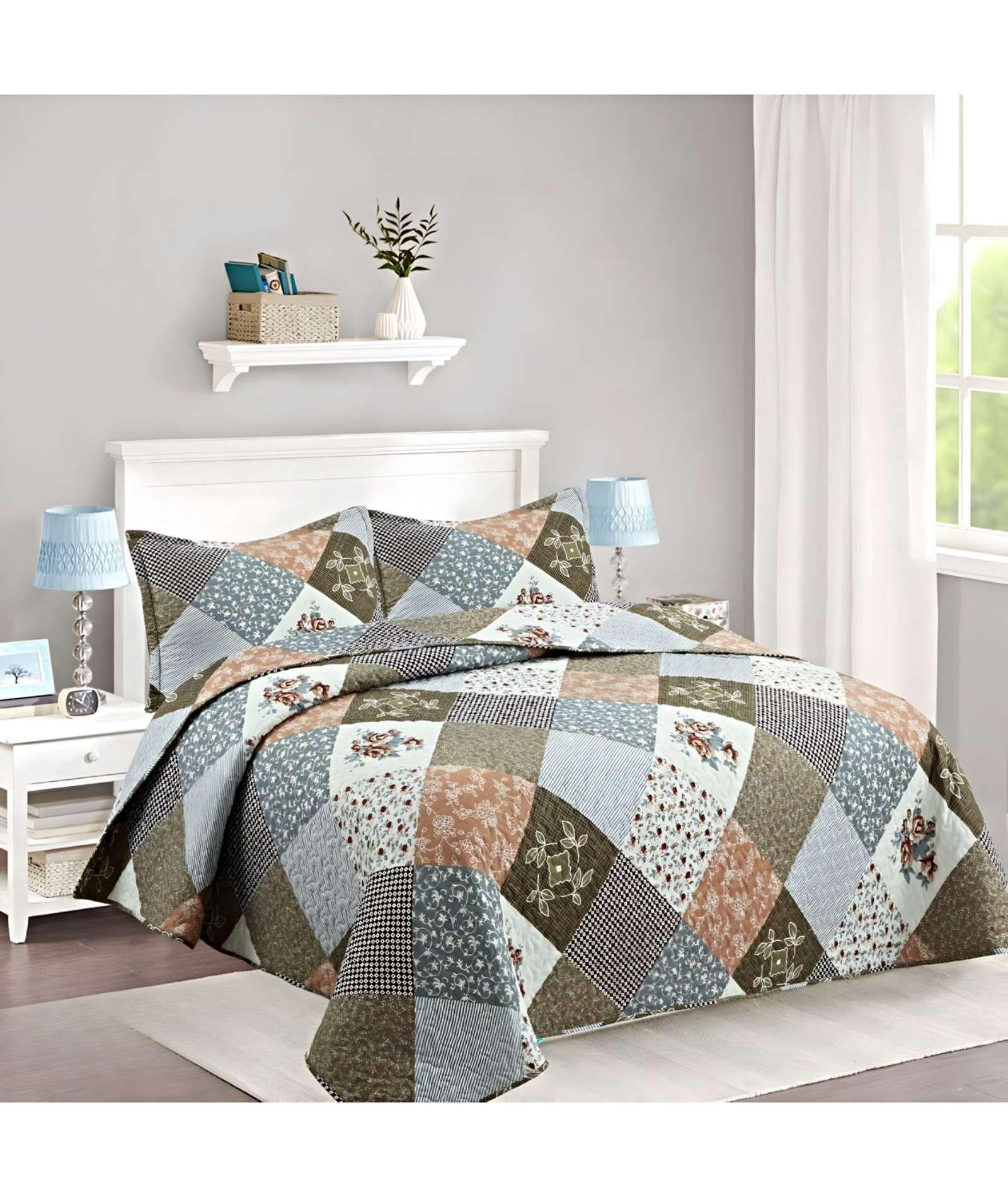 CUBRECAMA COLCHA QUILT VERANO KING-SUPER KING A24-2