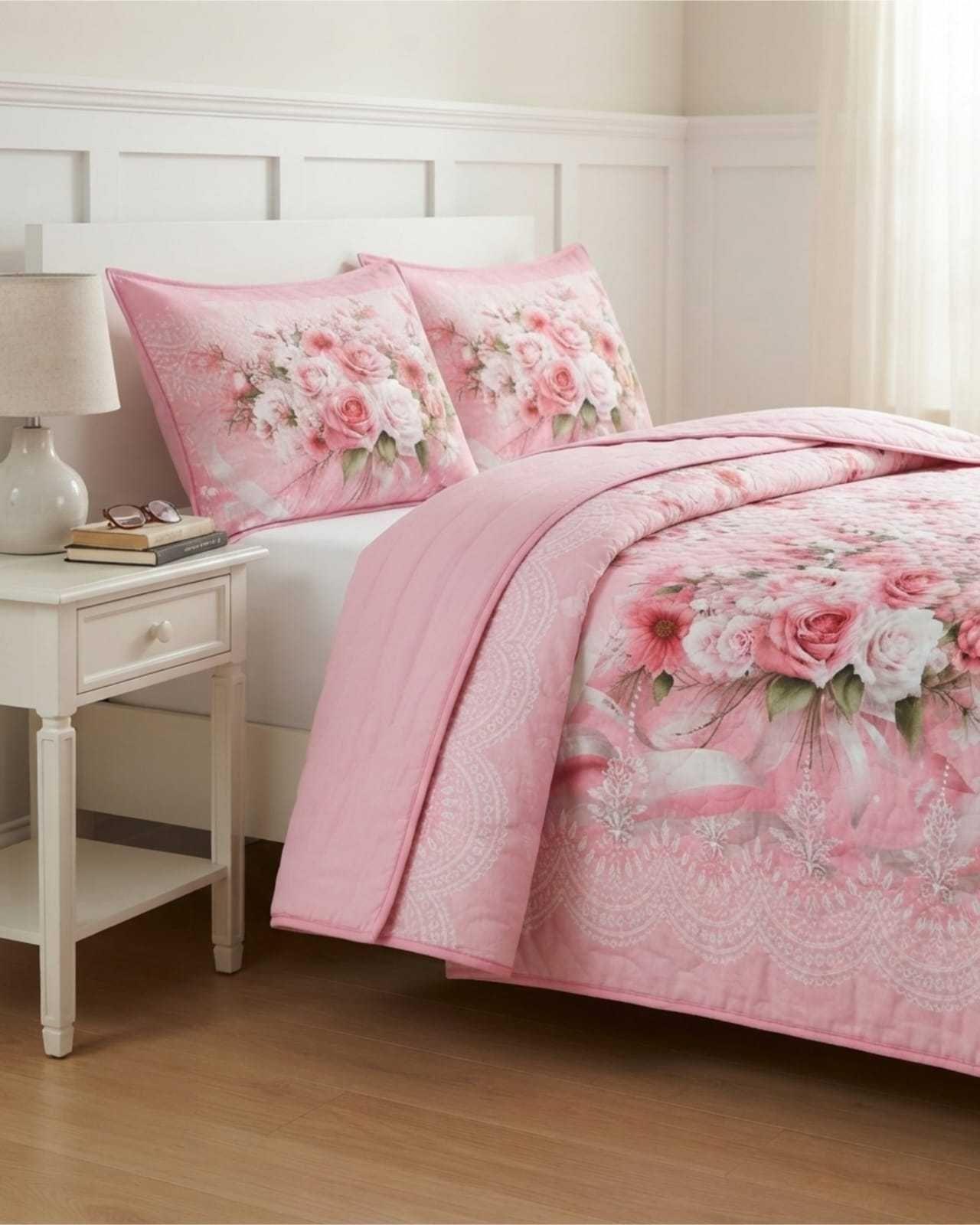 Cubrecamas Delgado 2 Plazas Mas Almohadas Ideal Para Verano m32-0