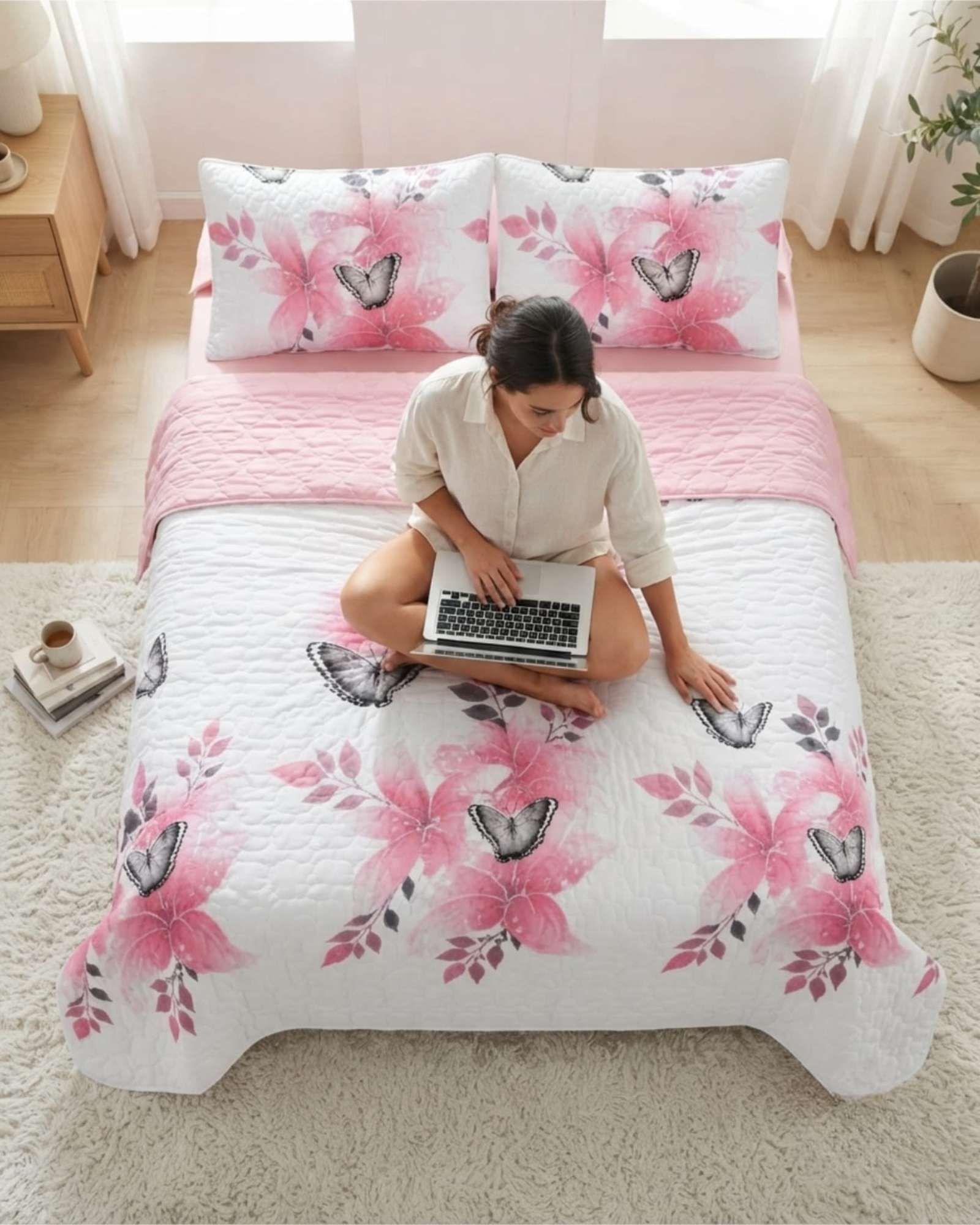 Quilt De Verano Mas Almohadas Textura Ultra Suave King m2-2