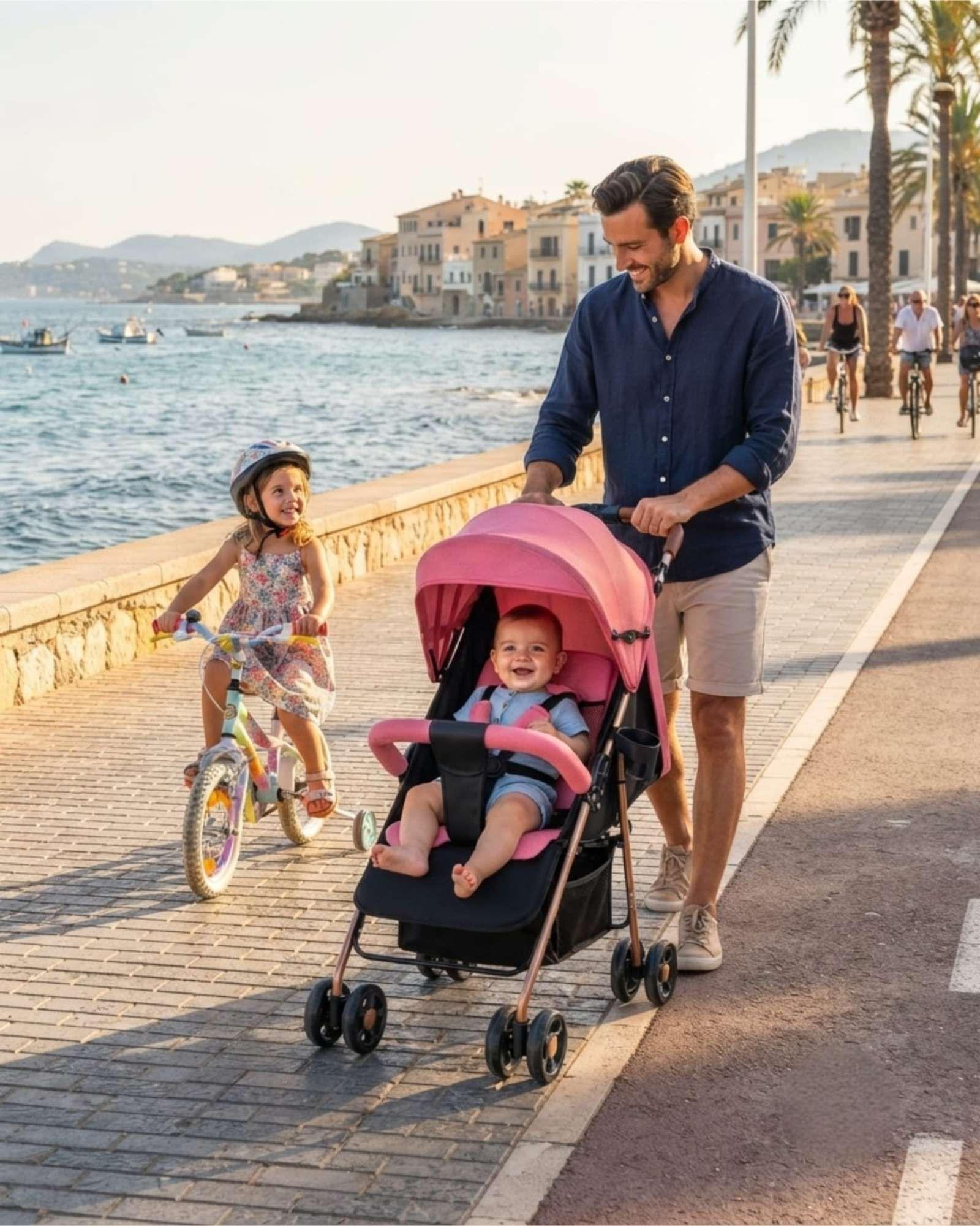Coche para Bebe con Estructura Resistente y Asiento Acolchado m3-2
