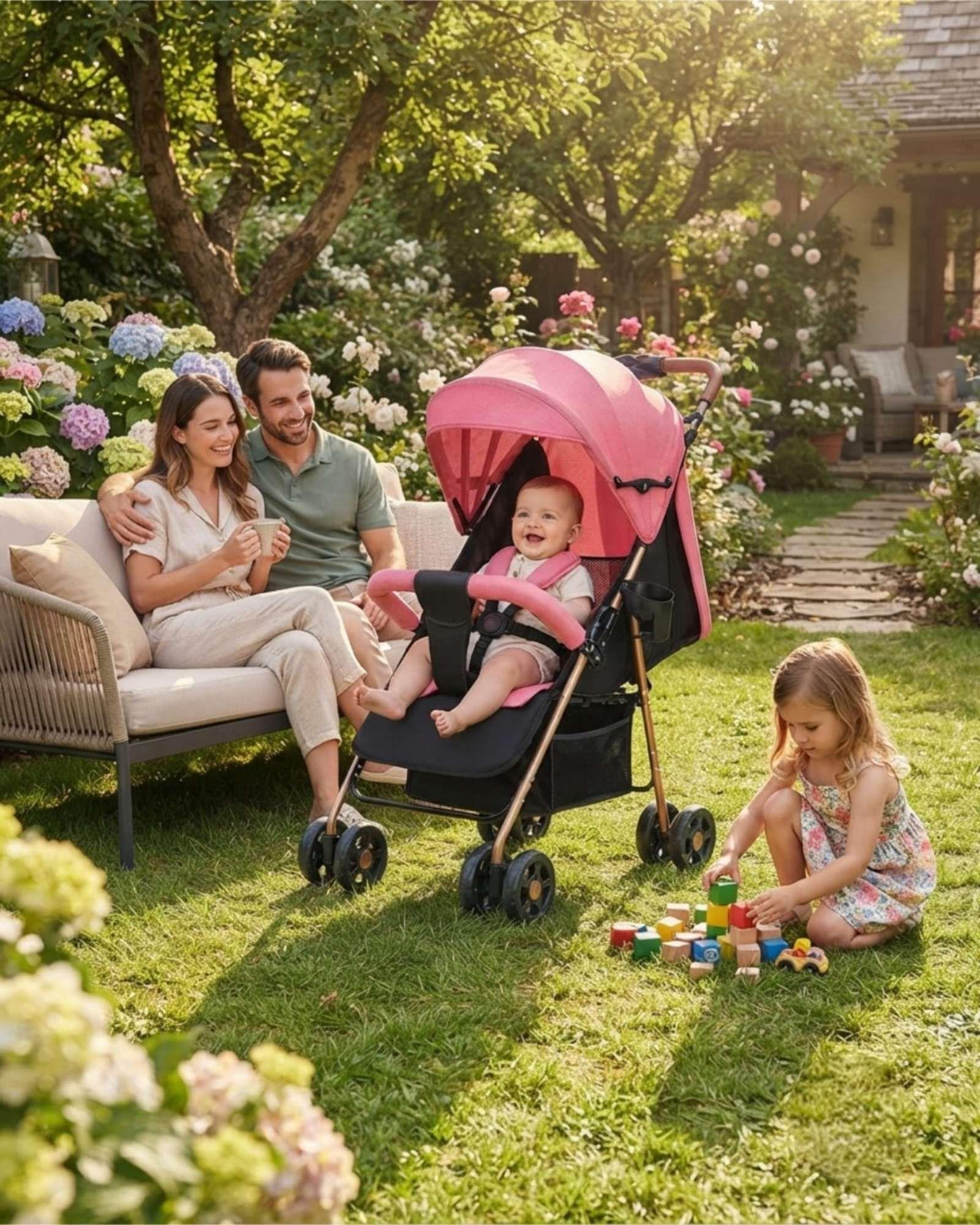 Coche para Bebe con Estructura Resistente y Asiento Acolchado m3-3