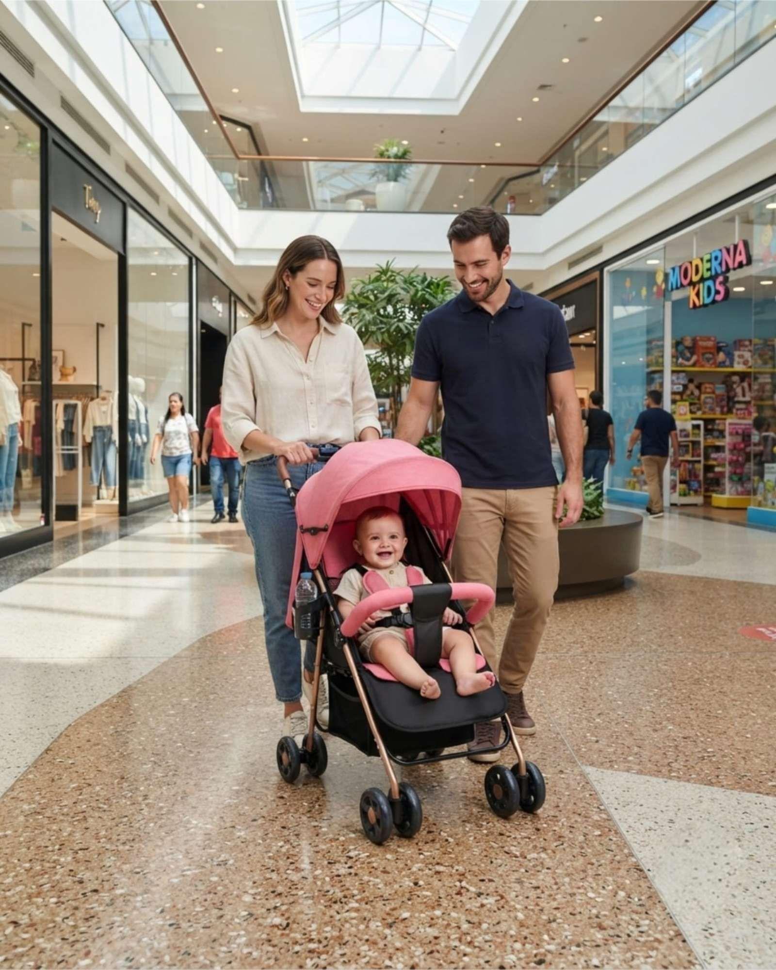 Coche para Bebe con Estructura Resistente y Asiento Acolchado m3-4