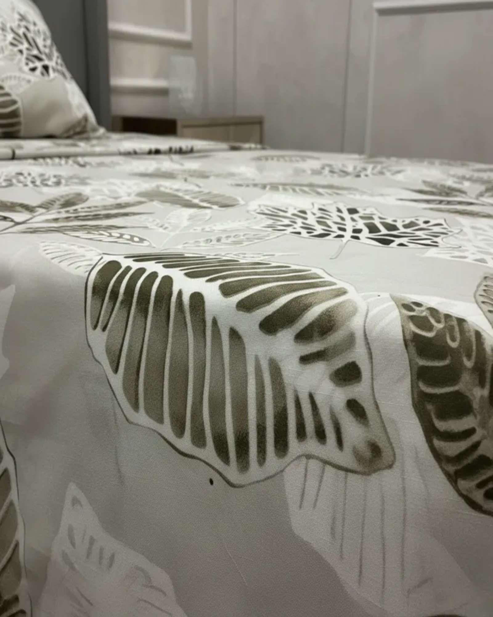 Sábanas plaza y media Adulto hojas-2