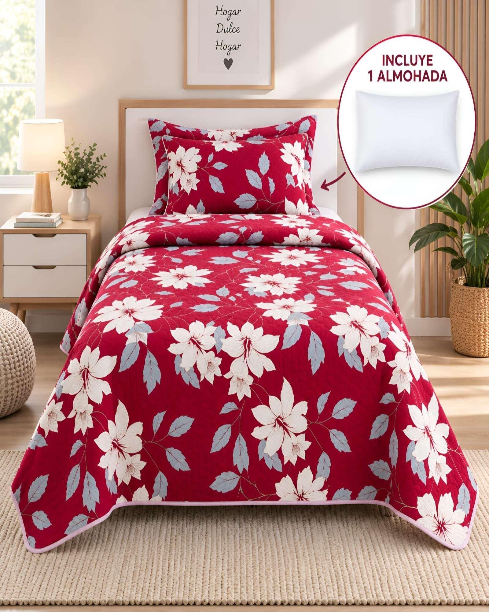 Quilt 1.5 Plazas 180x230 cm + Funda de Almohada-1