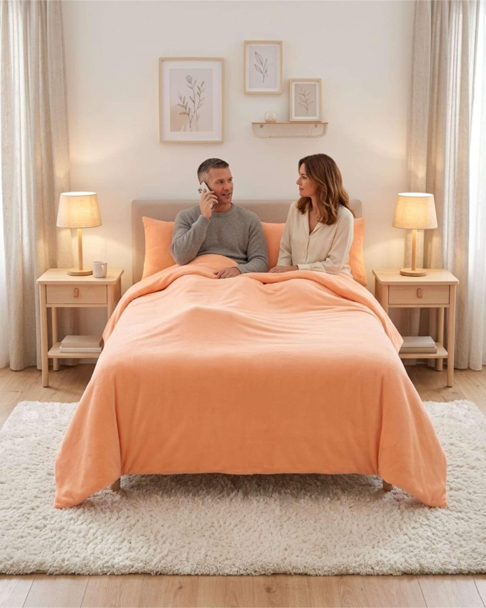 Juego De Sabanas De Polar Ultra Suave 2 Plazas m1-4