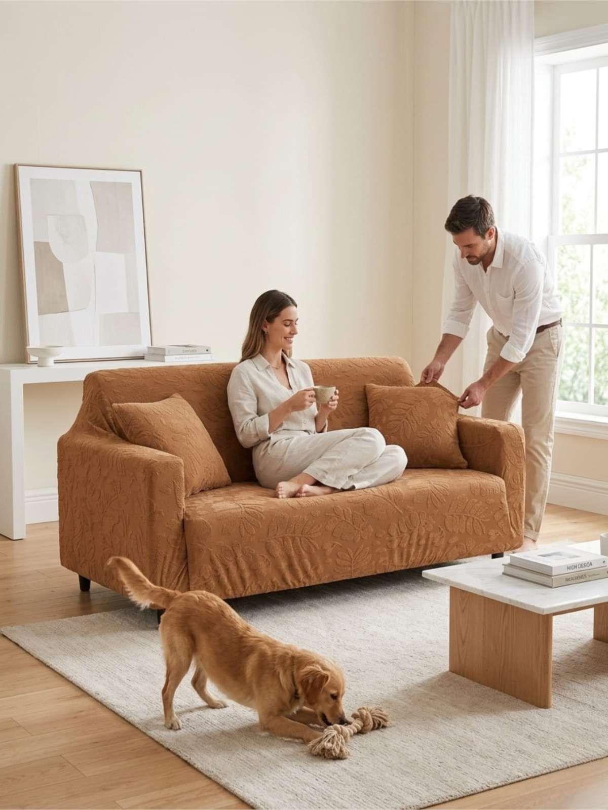 Funda De Sofá Jacquard Texturizada Elegancia Y Protección 1  Cuerpo (8)-1