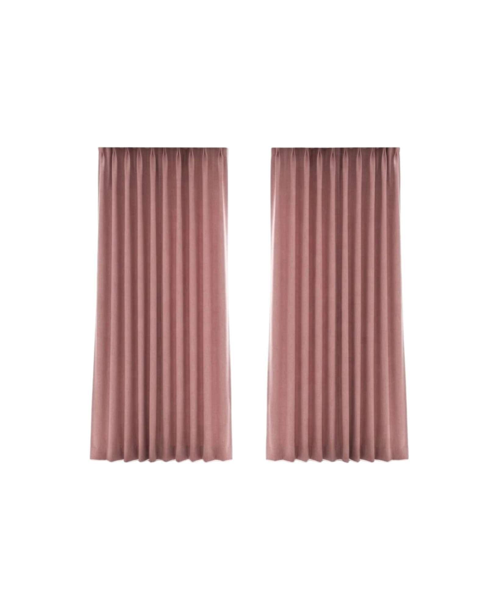 Juego De Cortinas Blackout Total De 2 Paños m6-4