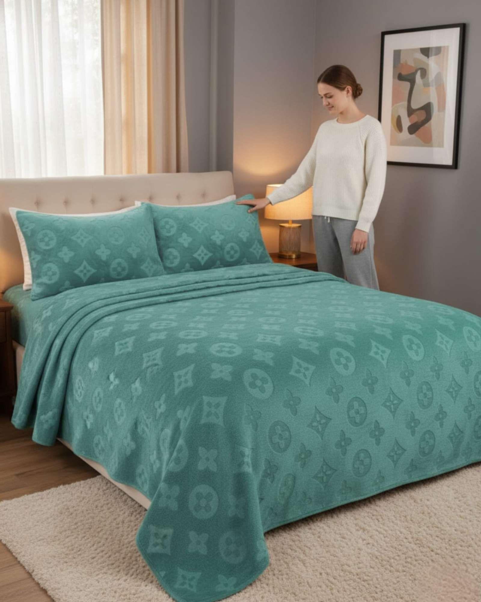 Sabanas Polar Plush 2 Plazas Termicas Invierno Ultra Suave m4-4