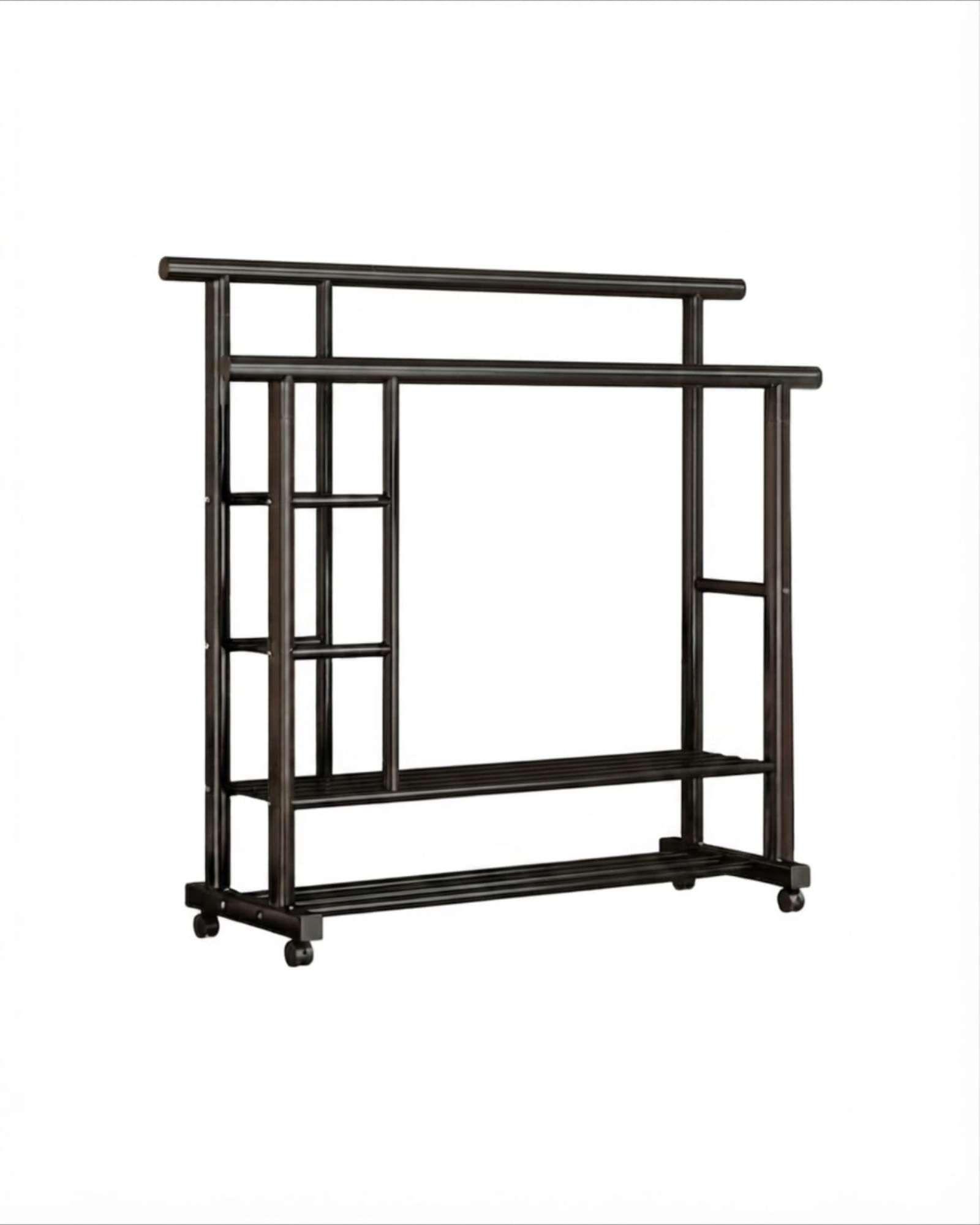 Organizador De Ropa Doble Con Ruedas De Estructura Reforzada m1-5