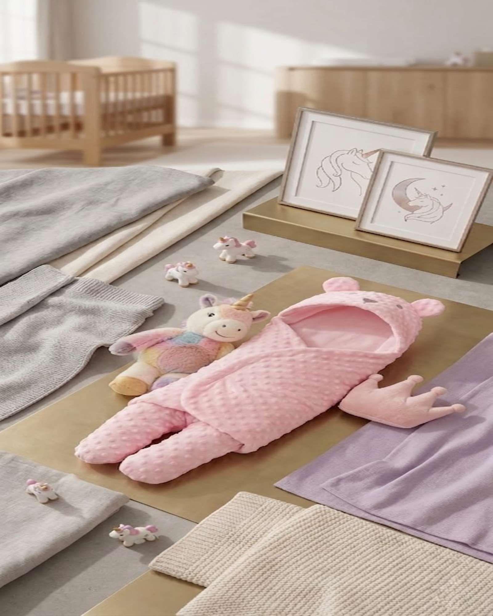 Manta De Dormir Bebé Minky Soft Térmica Con Piernas m2-3