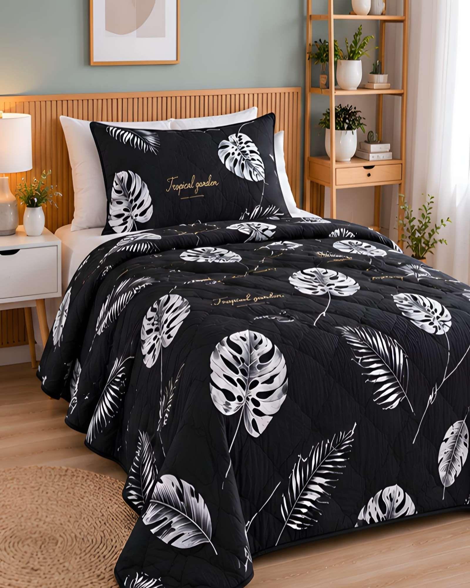 Cubrecama Quilt Verano 1.5 Plazas + Almohada 13-1