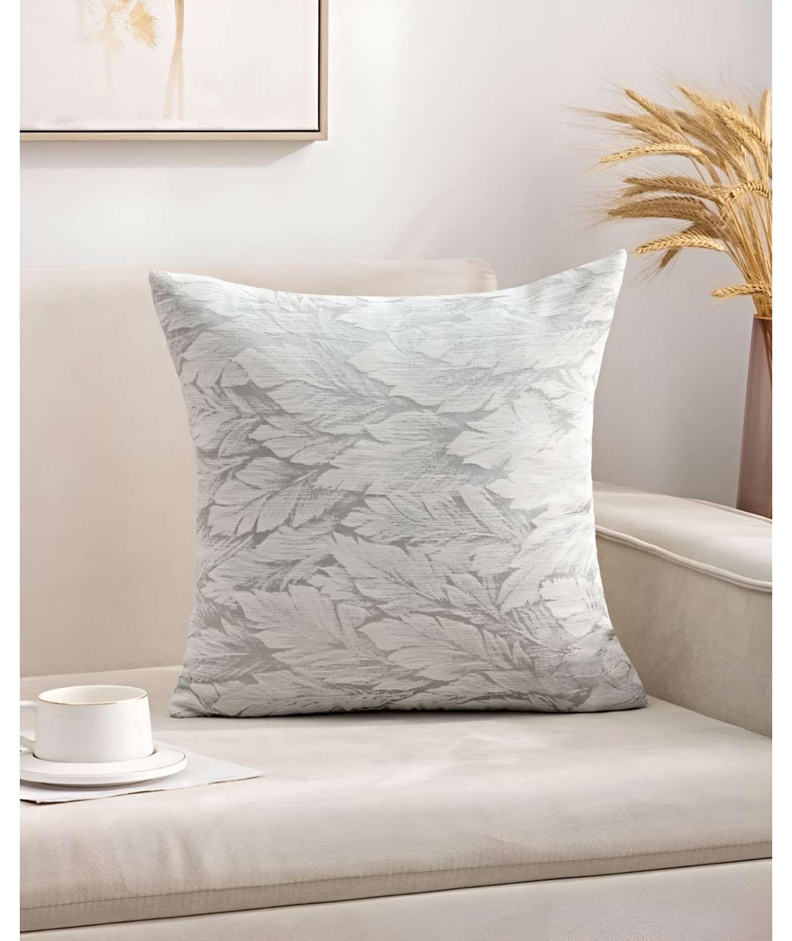 JUEGO DE 4 FUNDAS DE COJINES DISEÑO HOJA 45CM X 45 CM A2-2