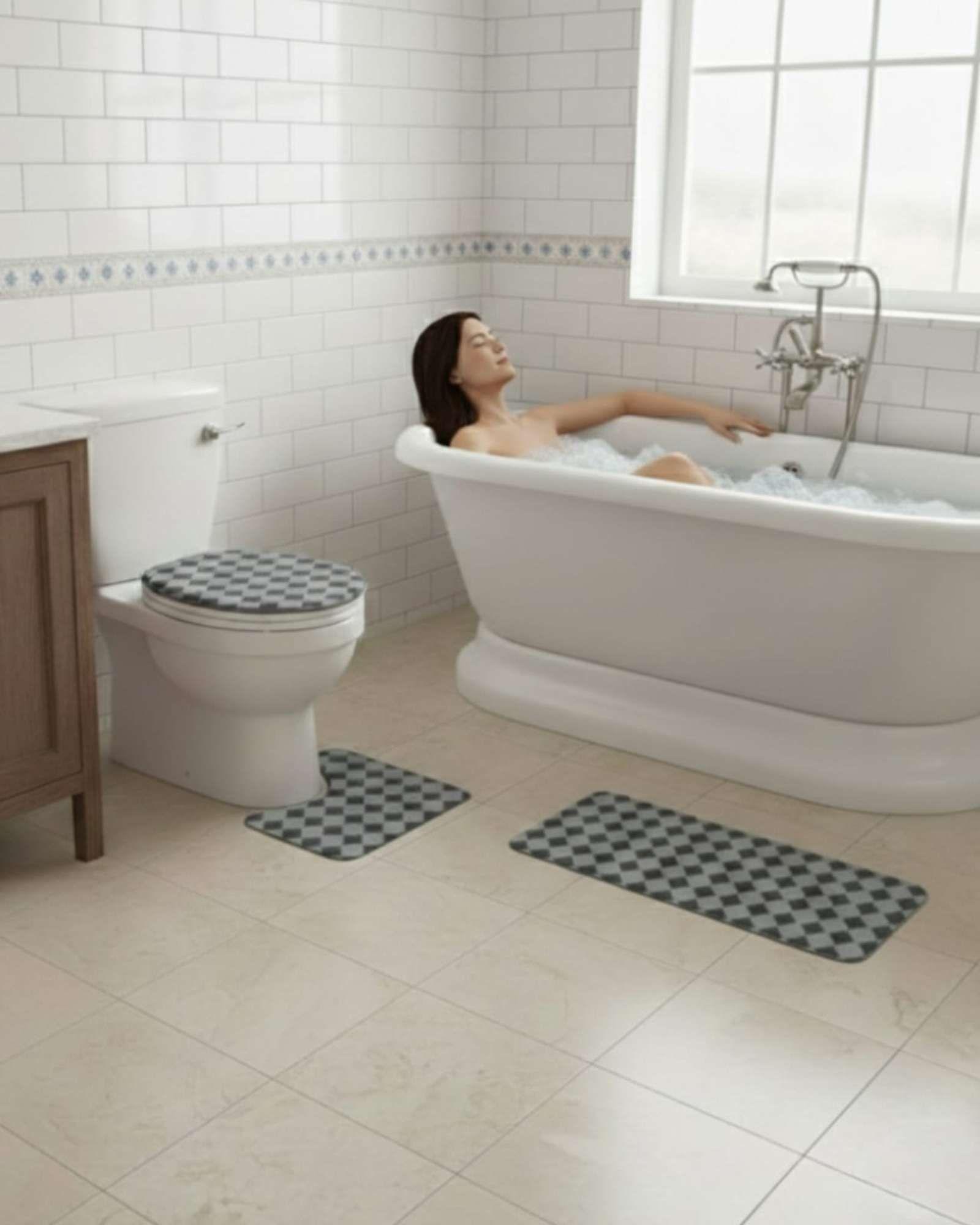 SET DE BAÑO 3 PIEZAS SUAVES Y ABSORBENTES m4-4