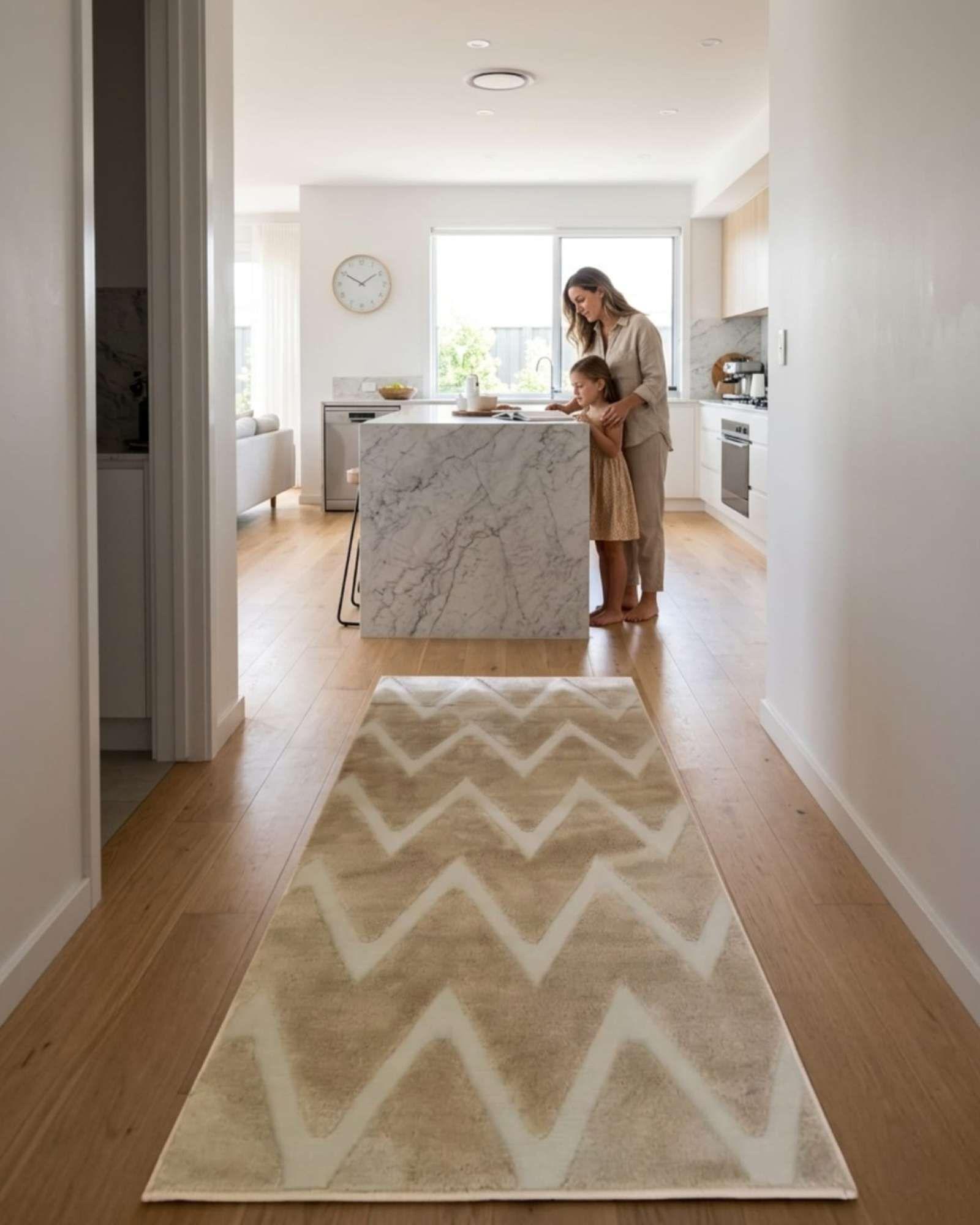 Alfombra de Pasillo Minimalista Jacquard 60x160 Cm m3-2