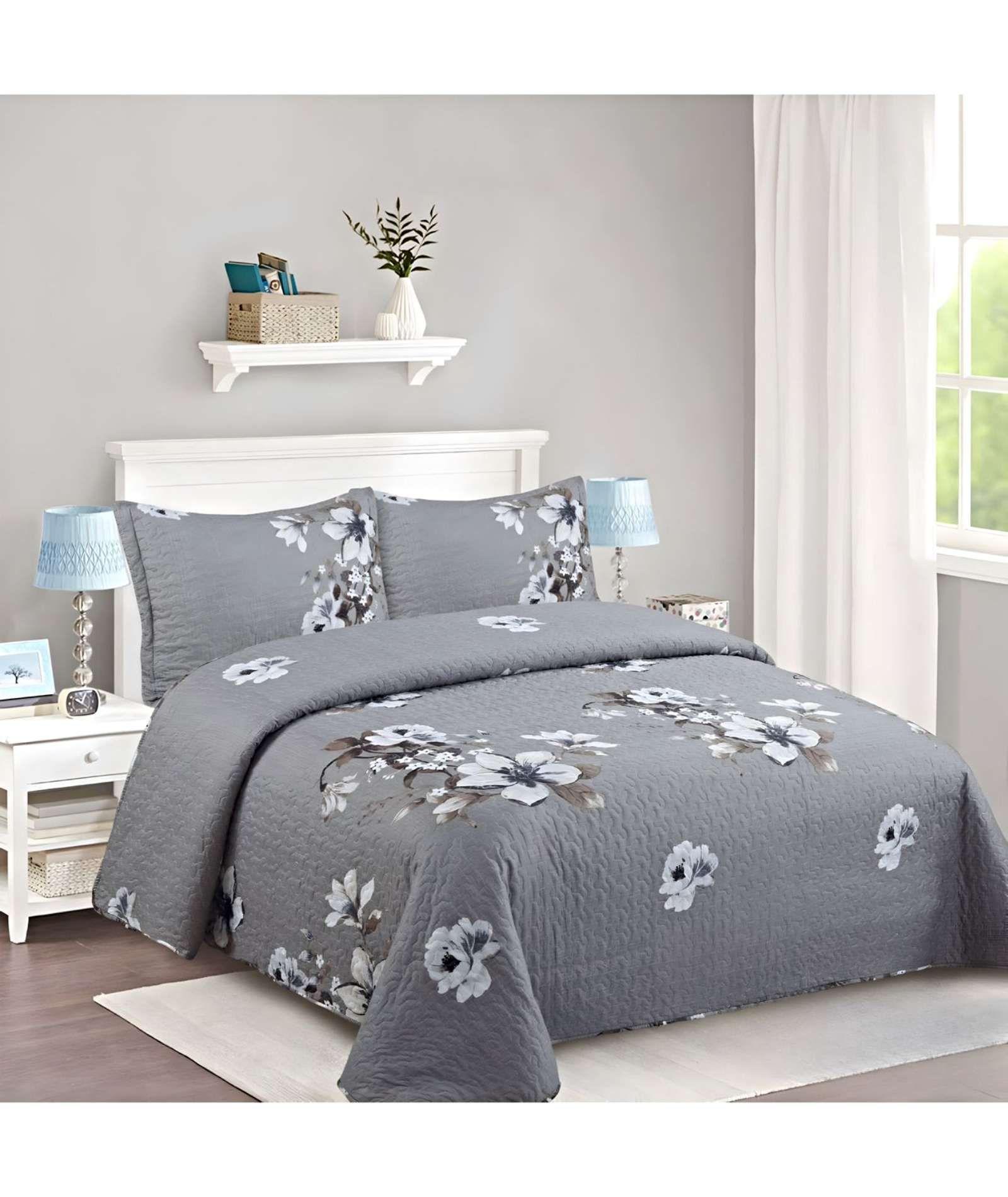 CUBRECAMA COLCHA QUILT DE VERANO 2 PLAZAS A23-2