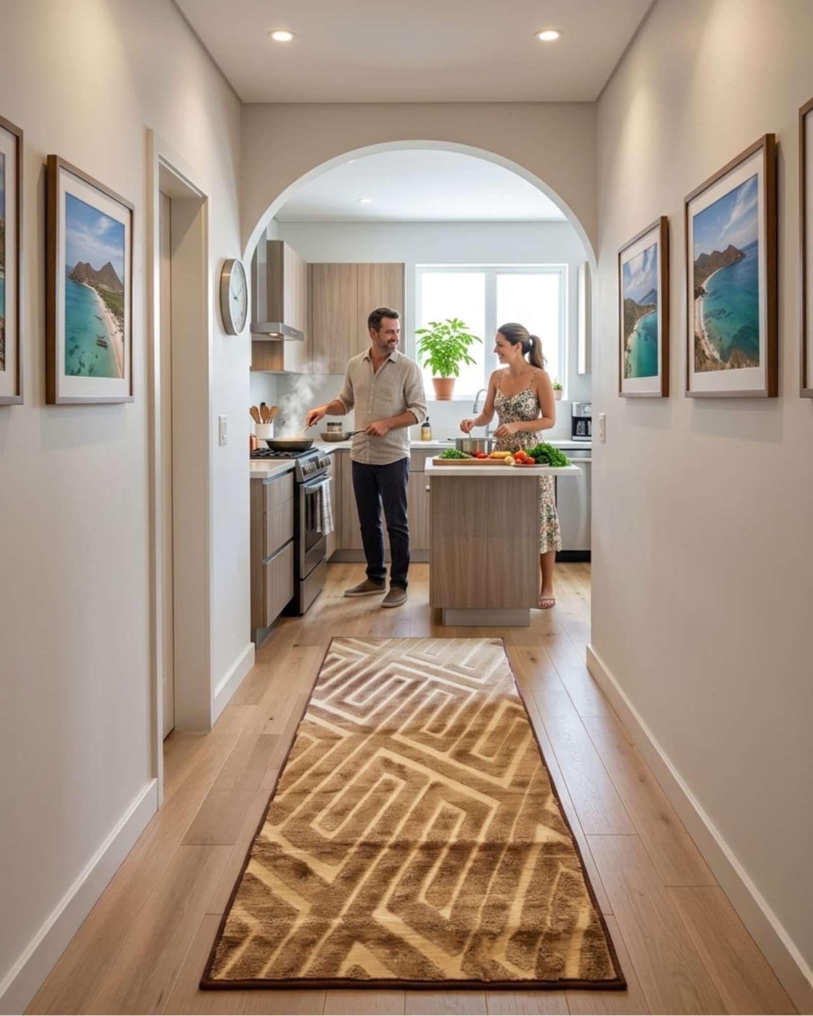 Alfombra de Pasillo Minimalista Jacquard 60x160 Cm m4-2