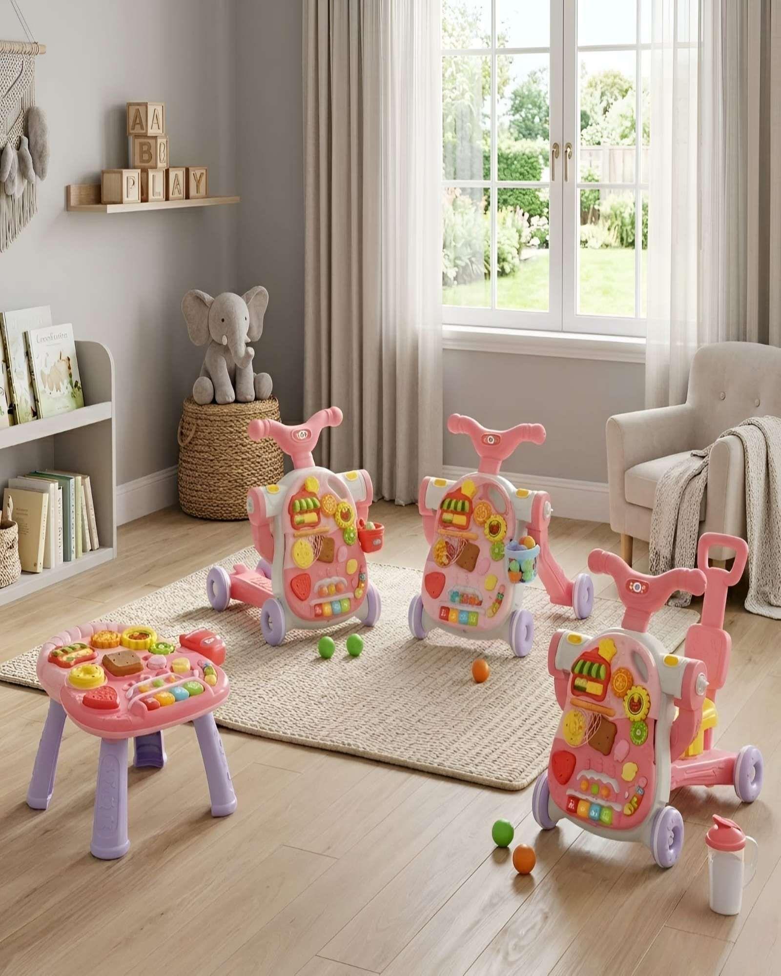 Juguete 4 En 1 Andador Correpasillos Y Monopatín Para Bebe m2-3