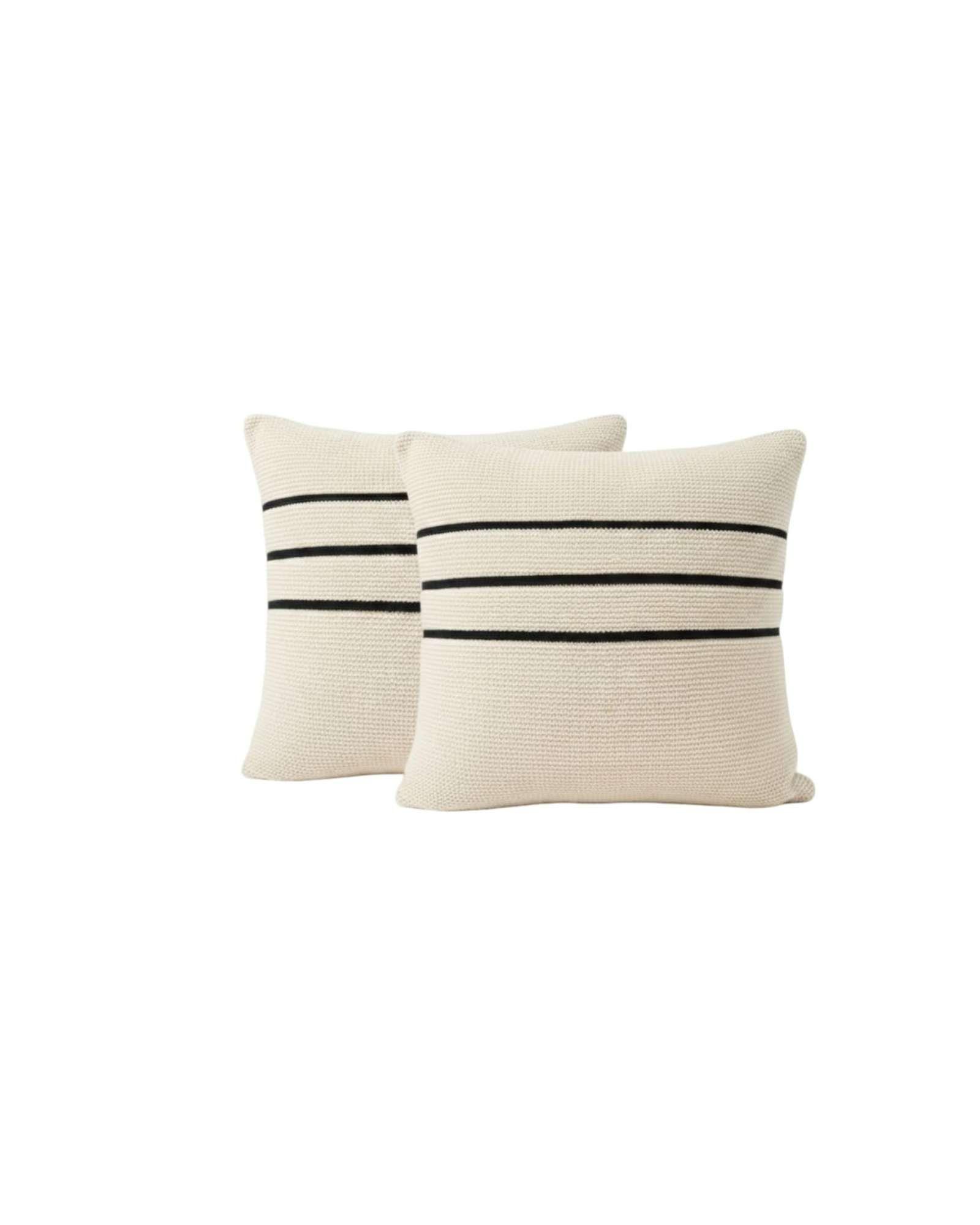 Set x2 Cojines Decorativos Chenille con Franjas 45x45 cm Incluye Relleno 02-5