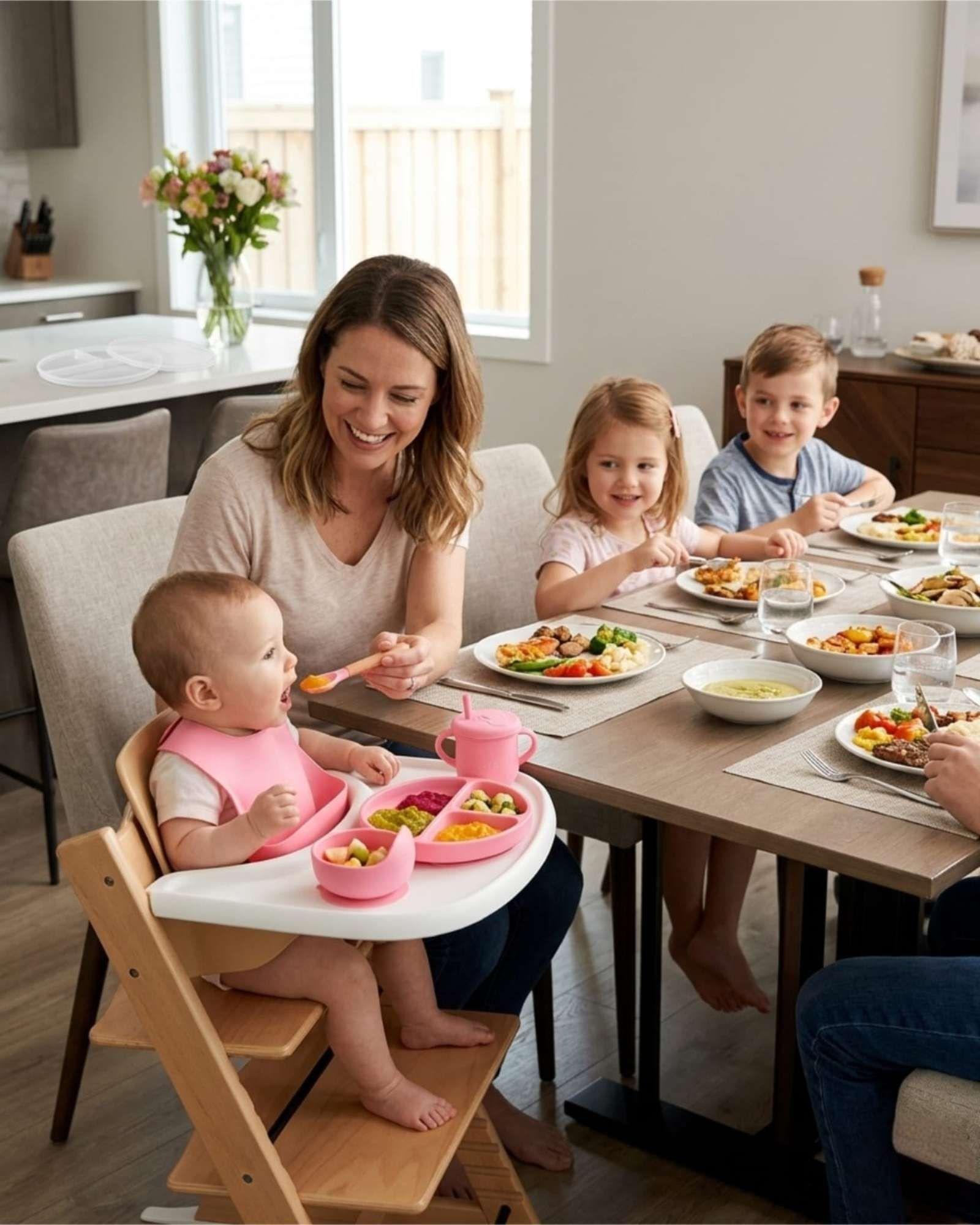 Set De Alimentación De Silicona Con Tapa Para Bebé Libre BPA 10 piezas A3-2