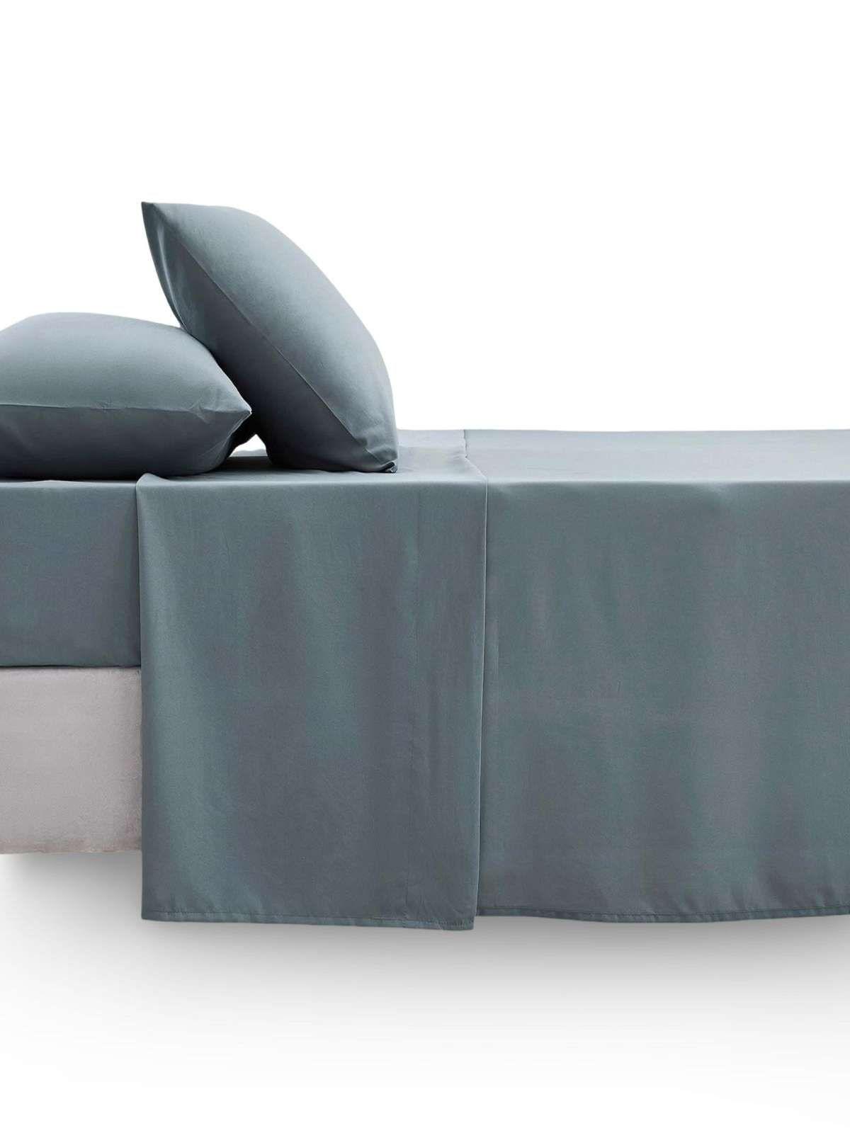 JUEGO DE SABANAS 210 HILOS DORAL PLAZA Y MEDIA GRIS-2