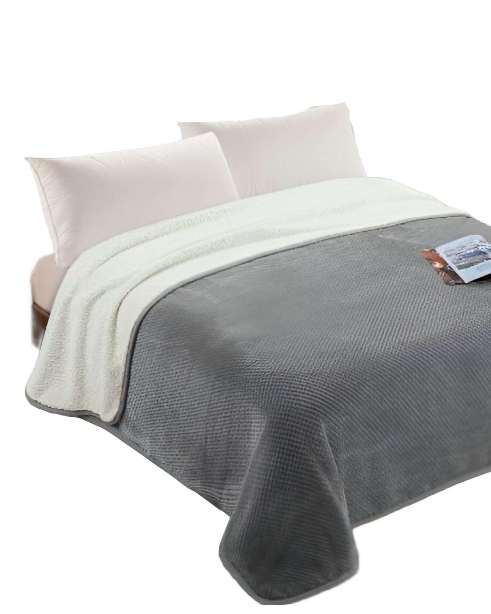FRAZADA CON CHIPORRO  KING 230X250 Gris-0