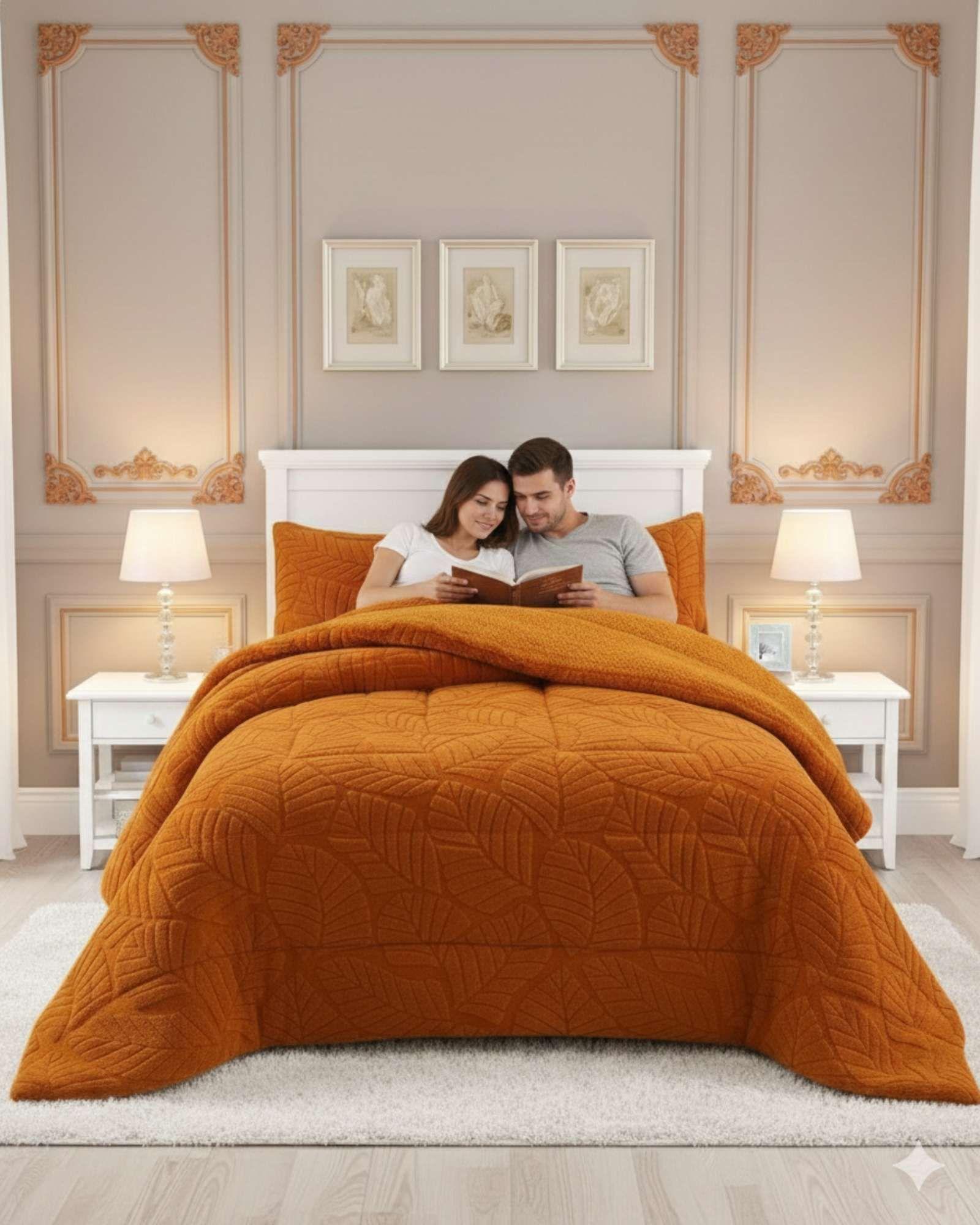 CUBRECAMA DE INVIERNO PREMIUM CON CHIPORRO SUPER KING 250 CM X 270 CM C2-0