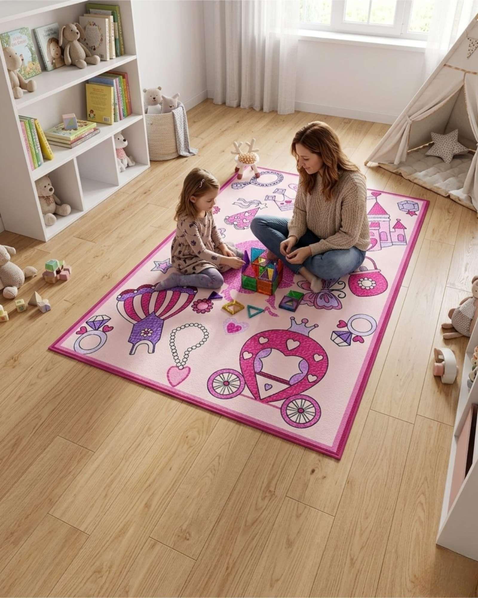 Alfombra Area de Juegos para Niños de 120x180cm m1-2