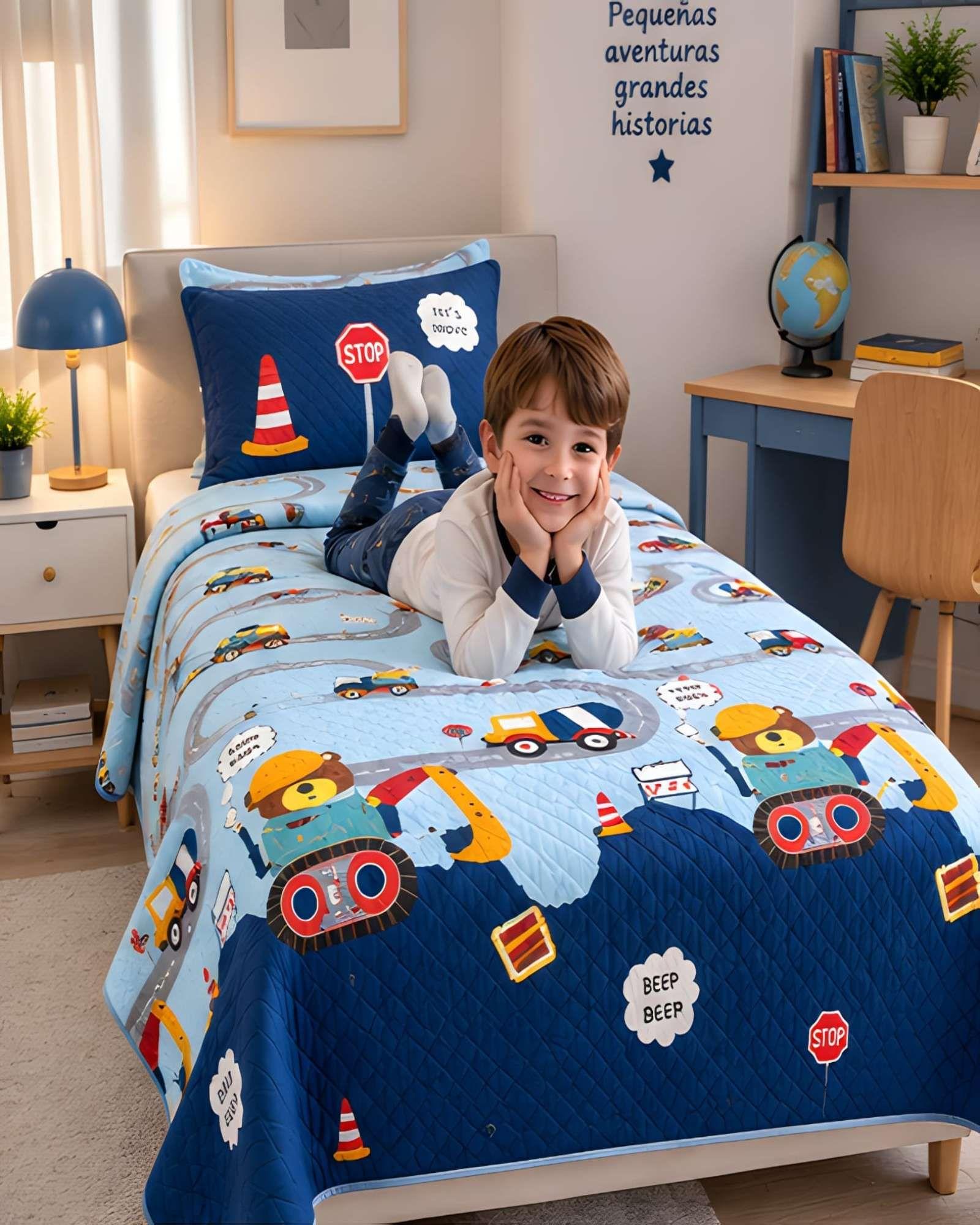 Set de Cubrecama y Funda de Almohada 1.5 plaza 180x230cm A27-2