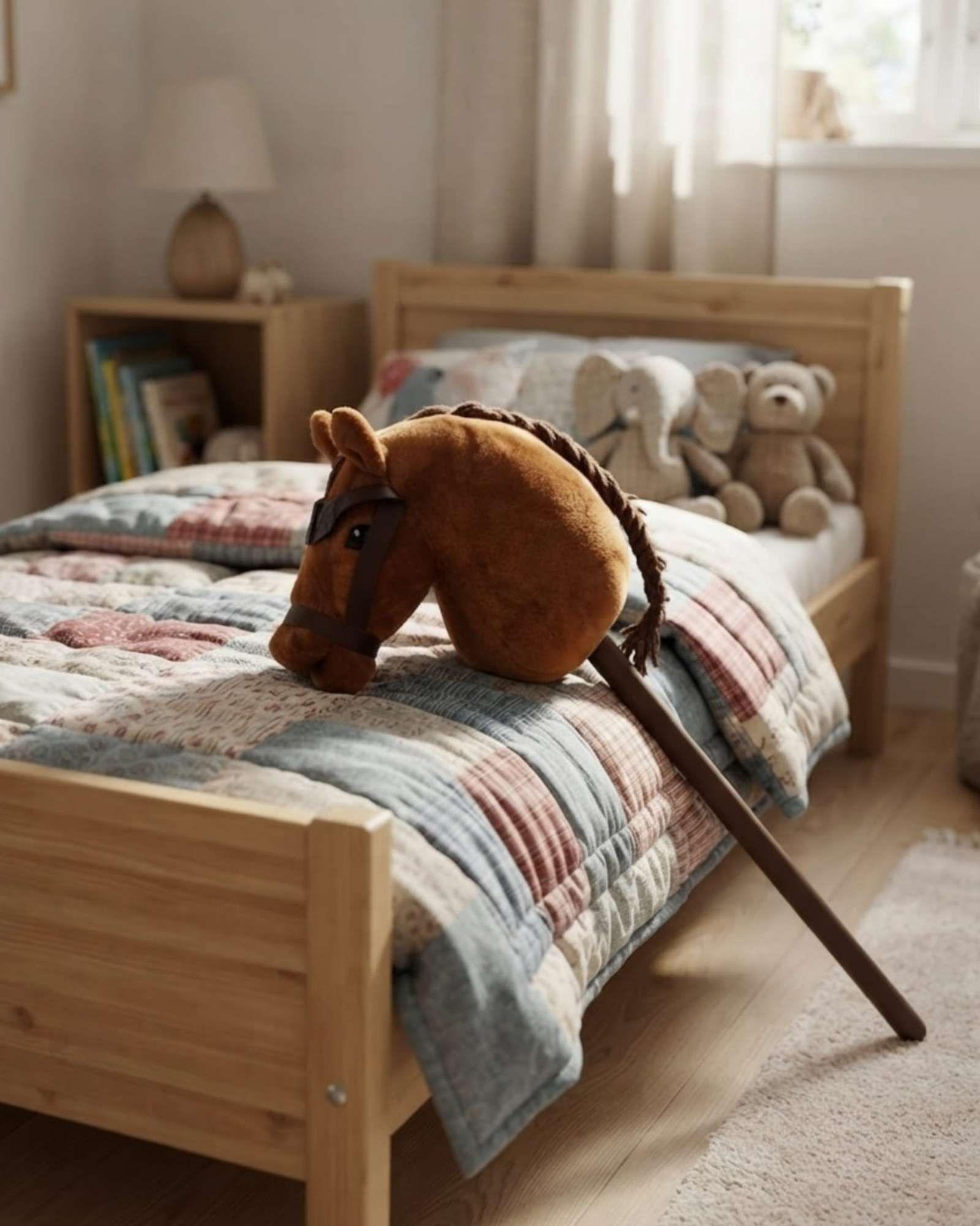 Caballo De Palo Con Sonido Realista Para Niños m3-2