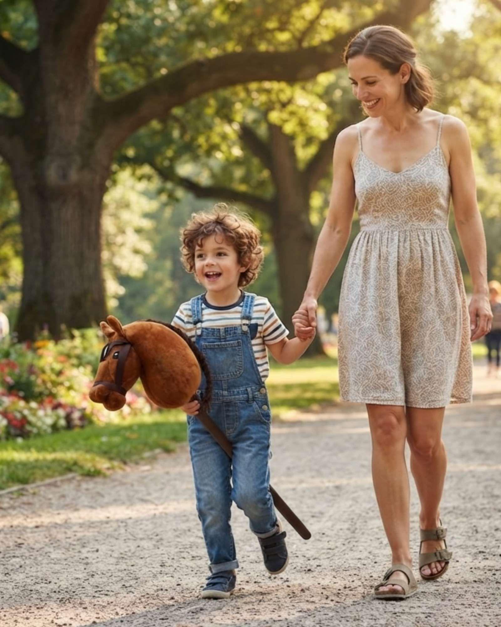 Caballo De Palo Con Sonido Realista Para Niños m3-3