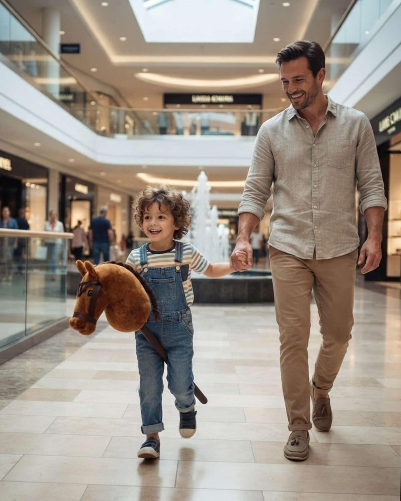Caballo De Palo Con Sonido Realista Para Niños m3-4