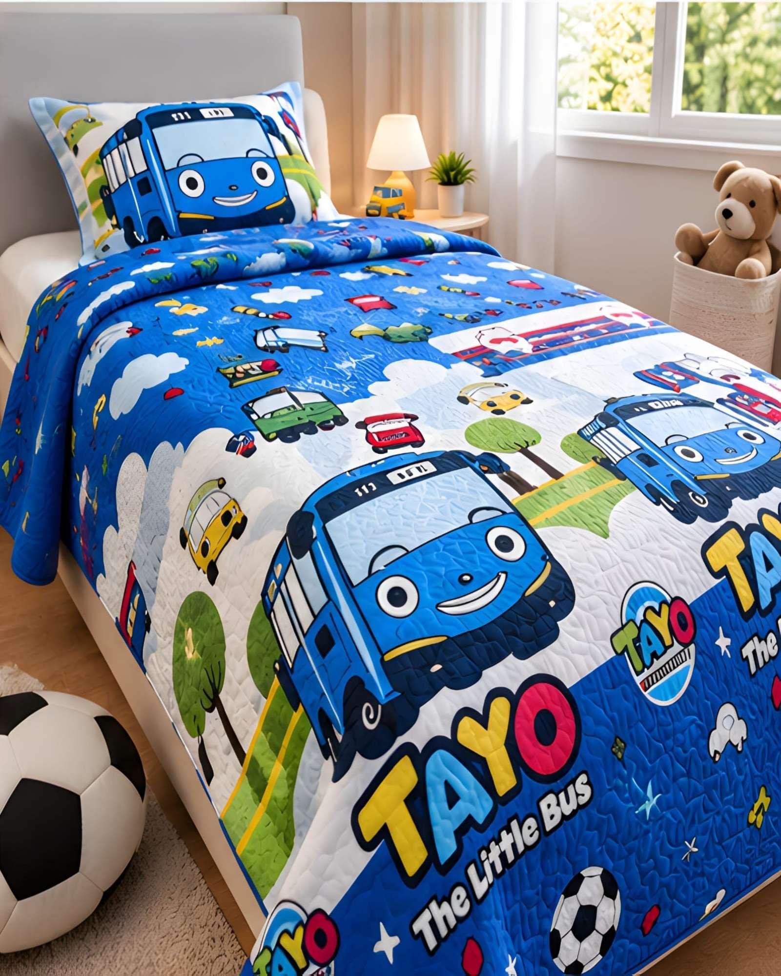 Set de Cubrecama y Funda de Almohada 1.5 plaza 180x230cm A2-1