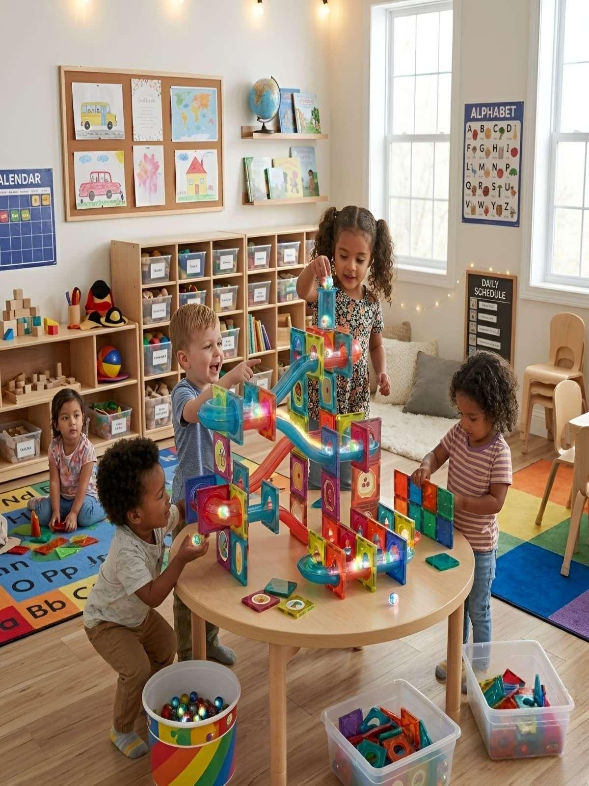 Set Magnético Marble Run - Pista de Canicas 125 Piezas-4