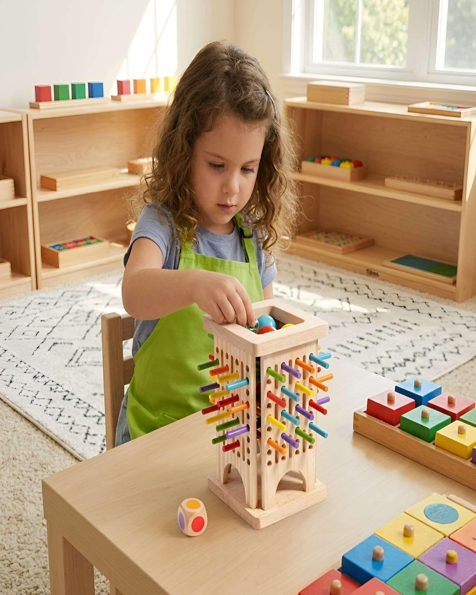 Torre De Habilidad De Madera Juego Educativo Para Niños-0