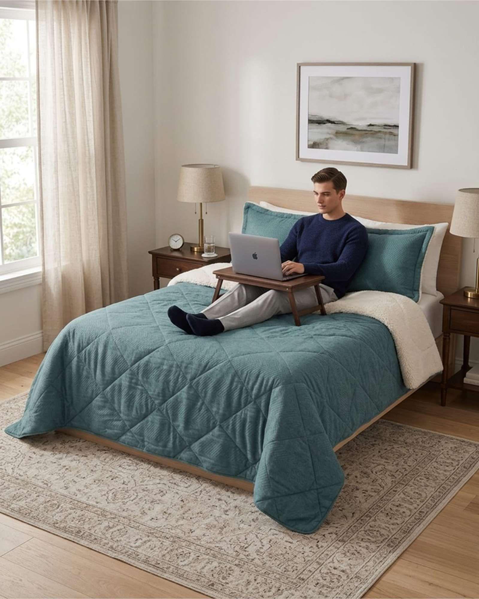 Plumon De Invierno 2 Plazas De Sherpa Termico m2-3