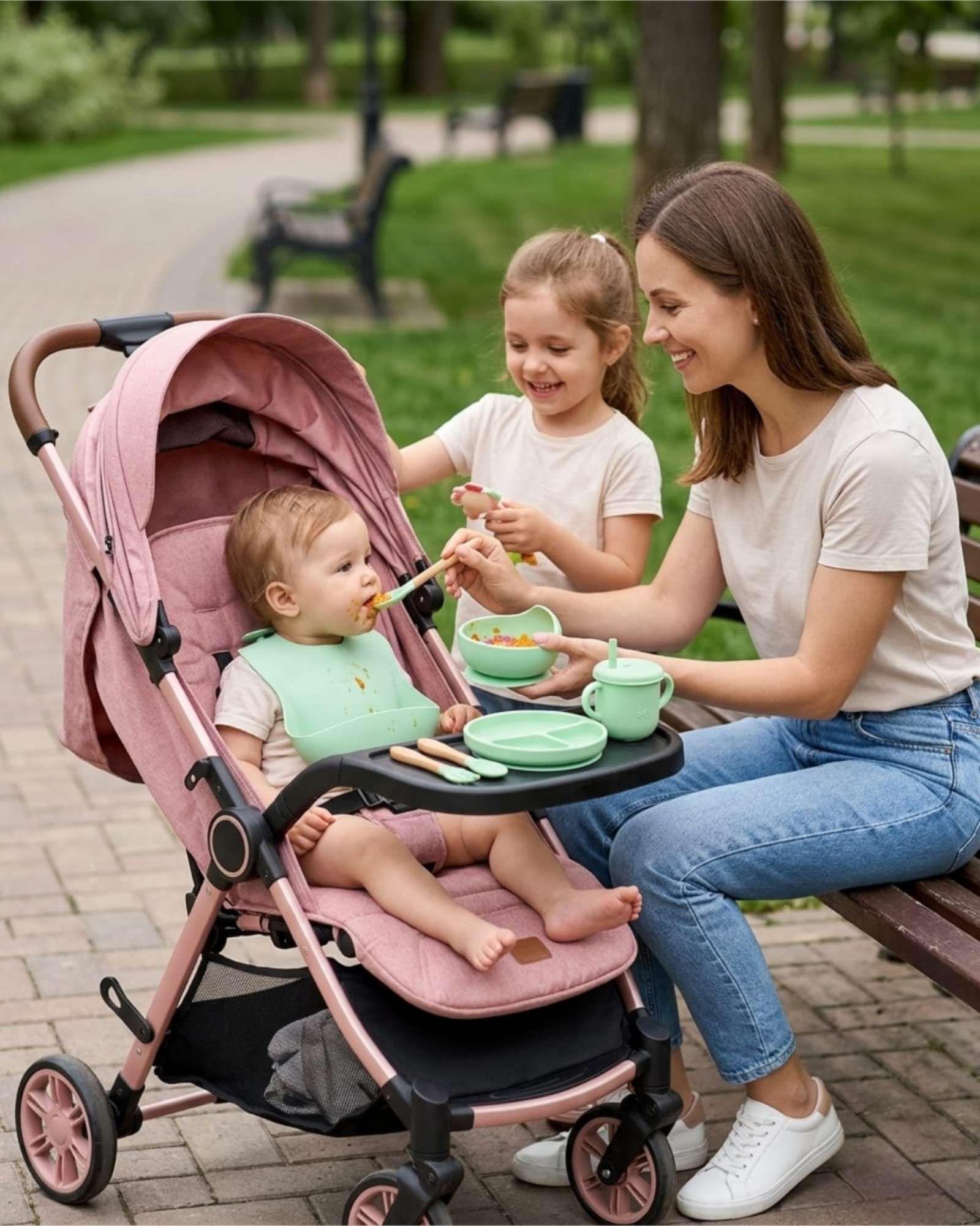 Set De Alimentación De Silicona Con Tapa Para Bebé Libre BPA 10 piezas A1-3