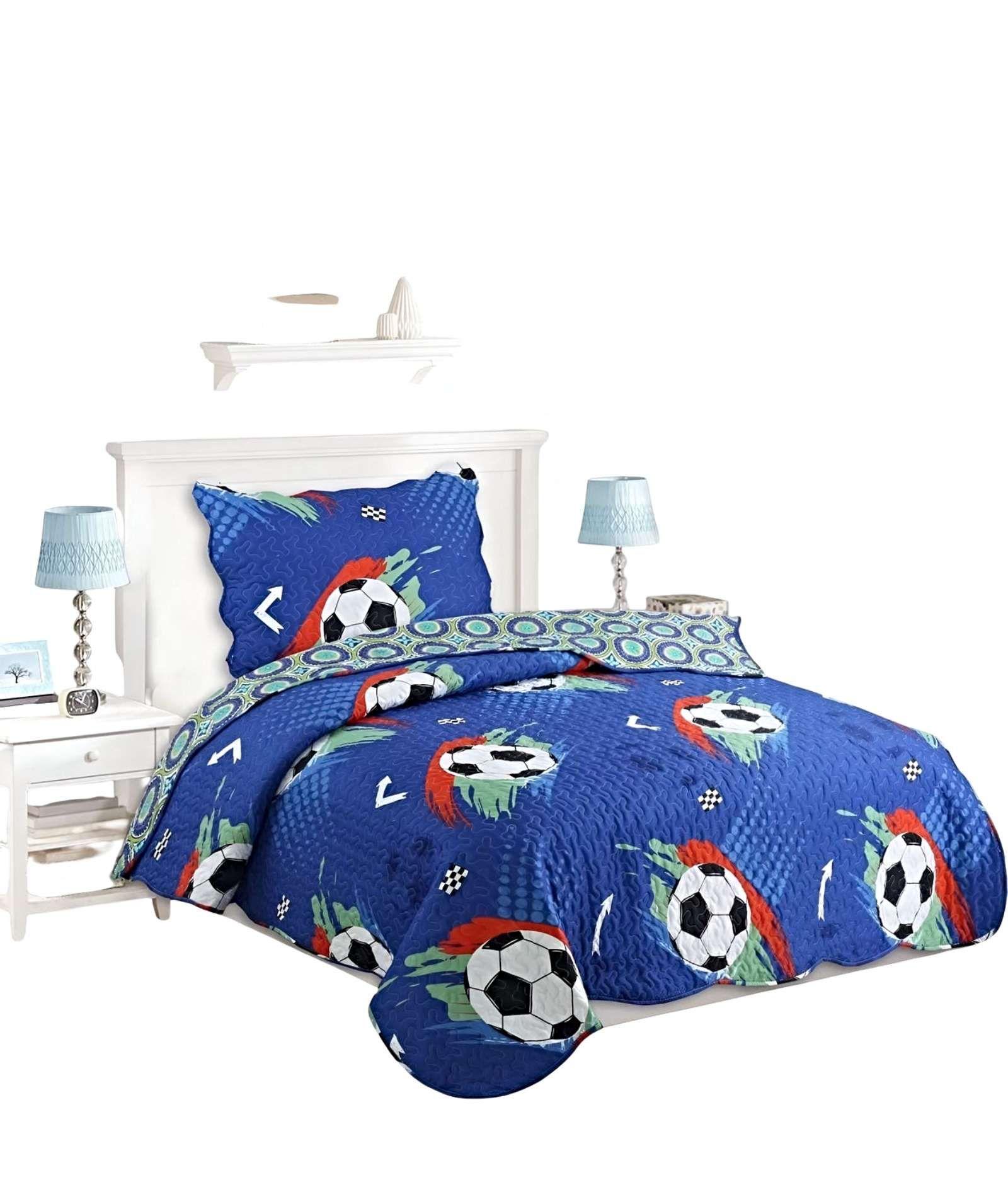 CUBRECAMA COLCHA QUILT DE VERANO PLAZA Y MEDIA A16-1