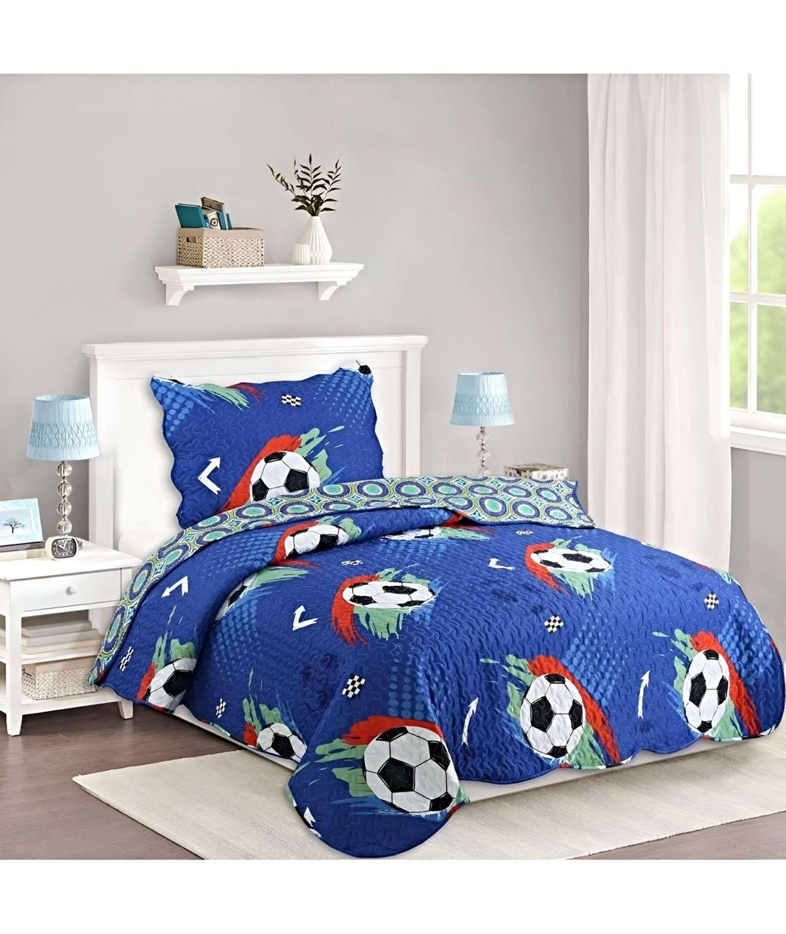 CUBRECAMA COLCHA QUILT DE VERANO PLAZA Y MEDIA A16-2