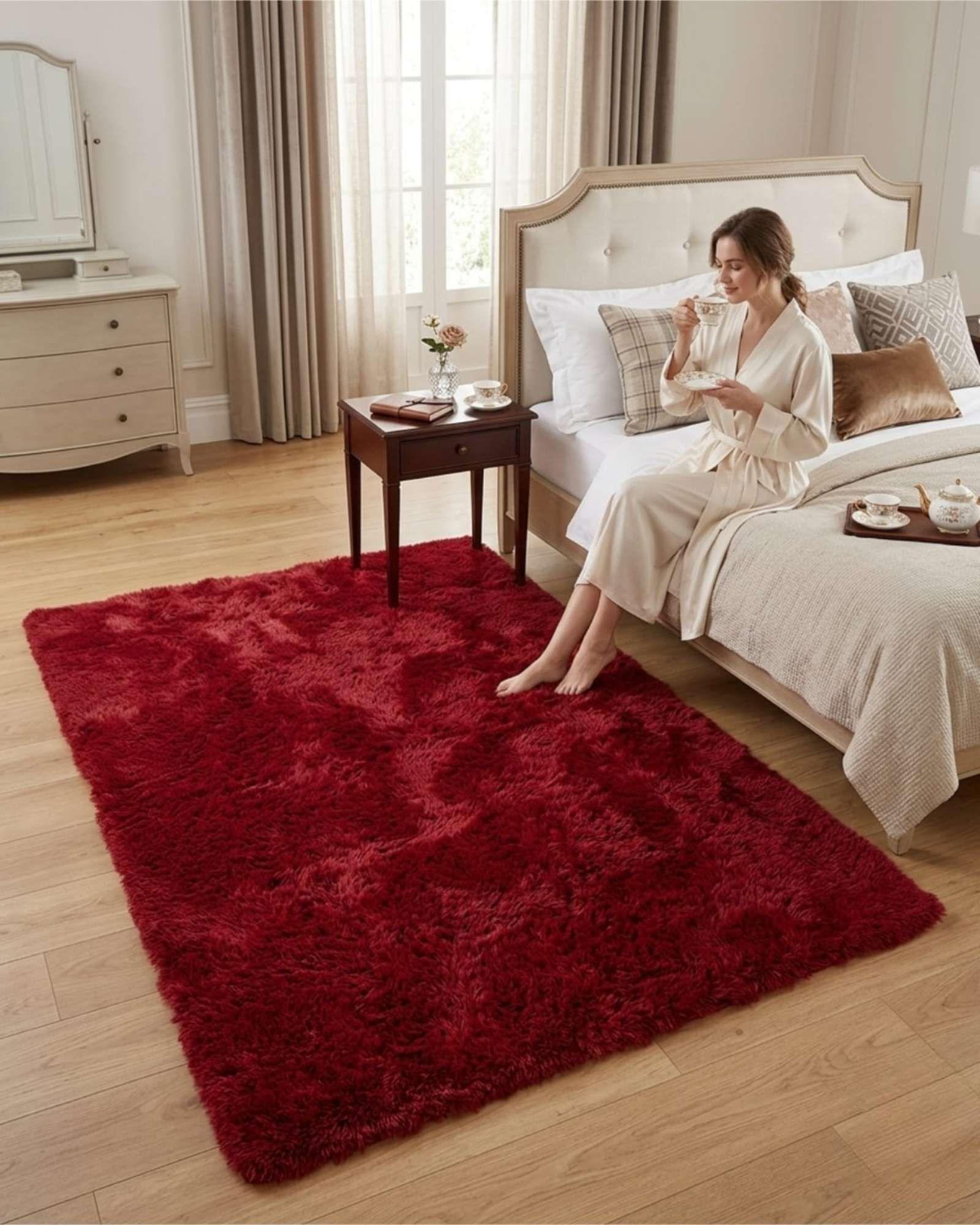 Alfombra Shaggy Peluda Extra Suave VERANO / INVIERNO 240 x 200 cm  -13-3