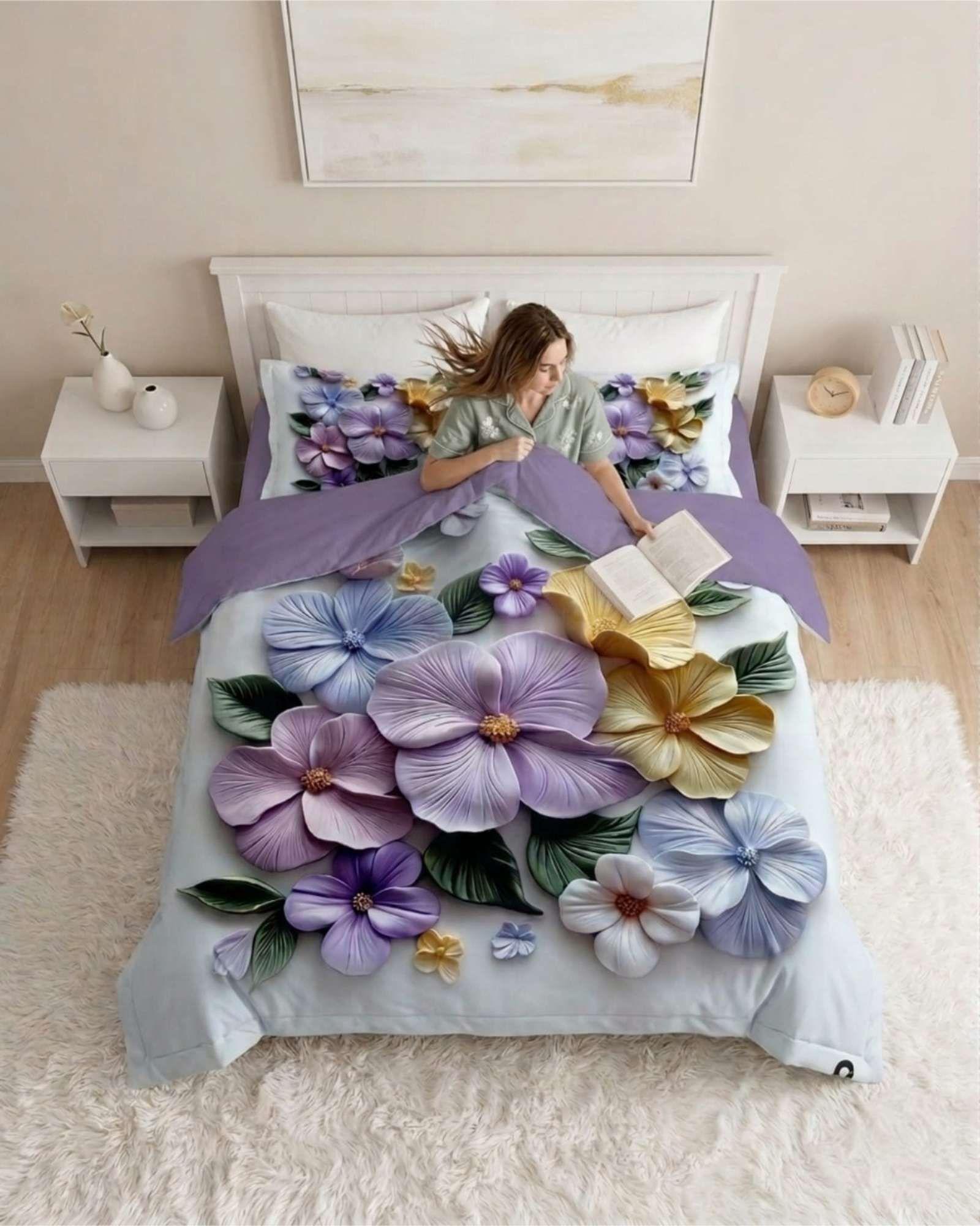 Quilt Cubrecamas Ligero Verano Efecto 5D King K3-3