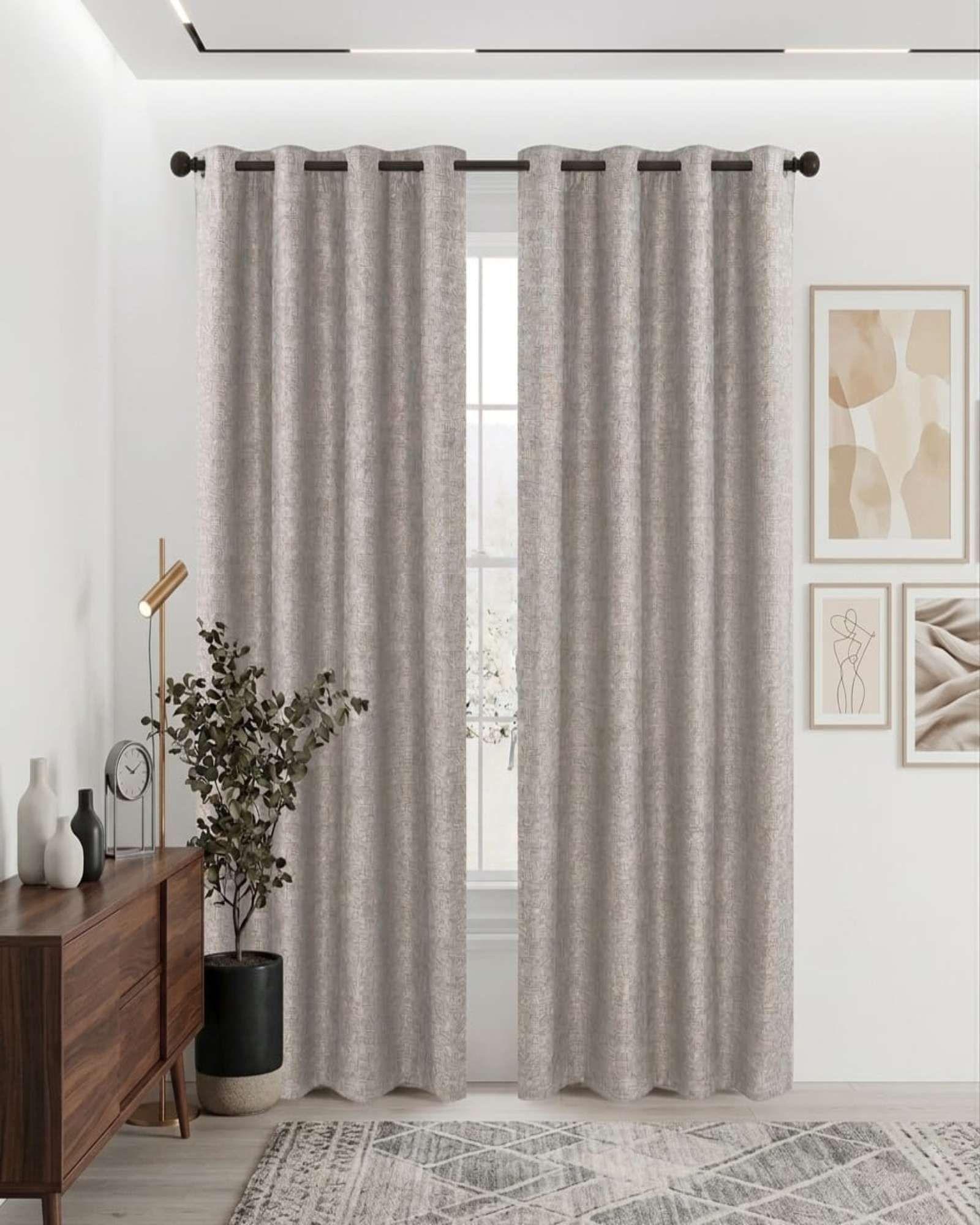 Set 2 Cortinas Blackout Aislantes De Ojales Metalicos m5-1