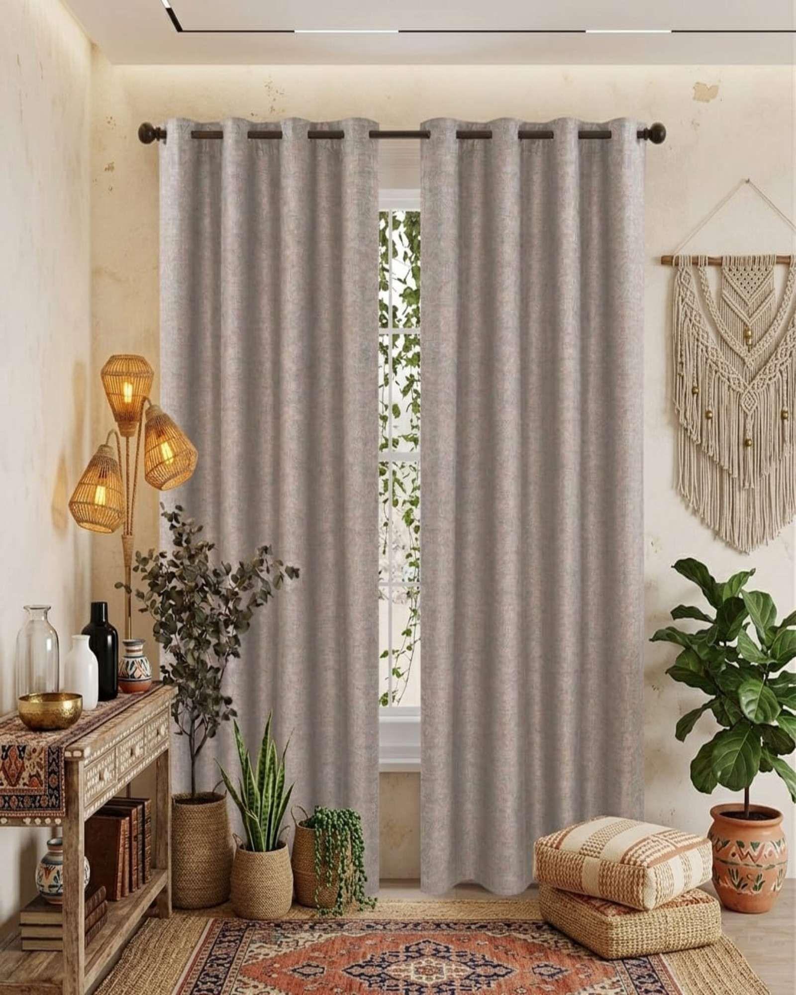 Set 2 Cortinas Blackout Aislantes De Ojales Metalicos m5-2