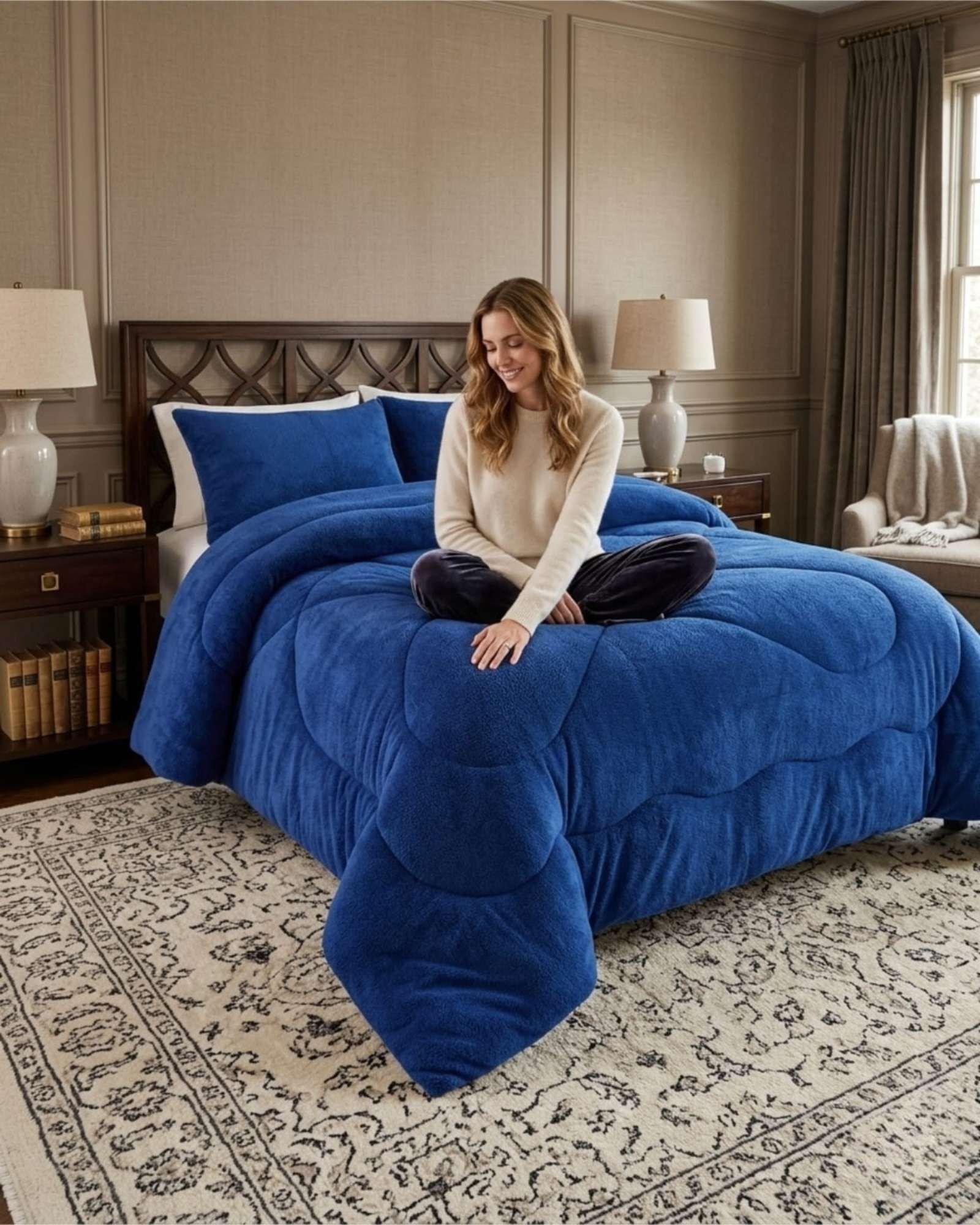 Plumon Plush de Chiporro Ultra Suave Para Invierno Plaza y media m24-3