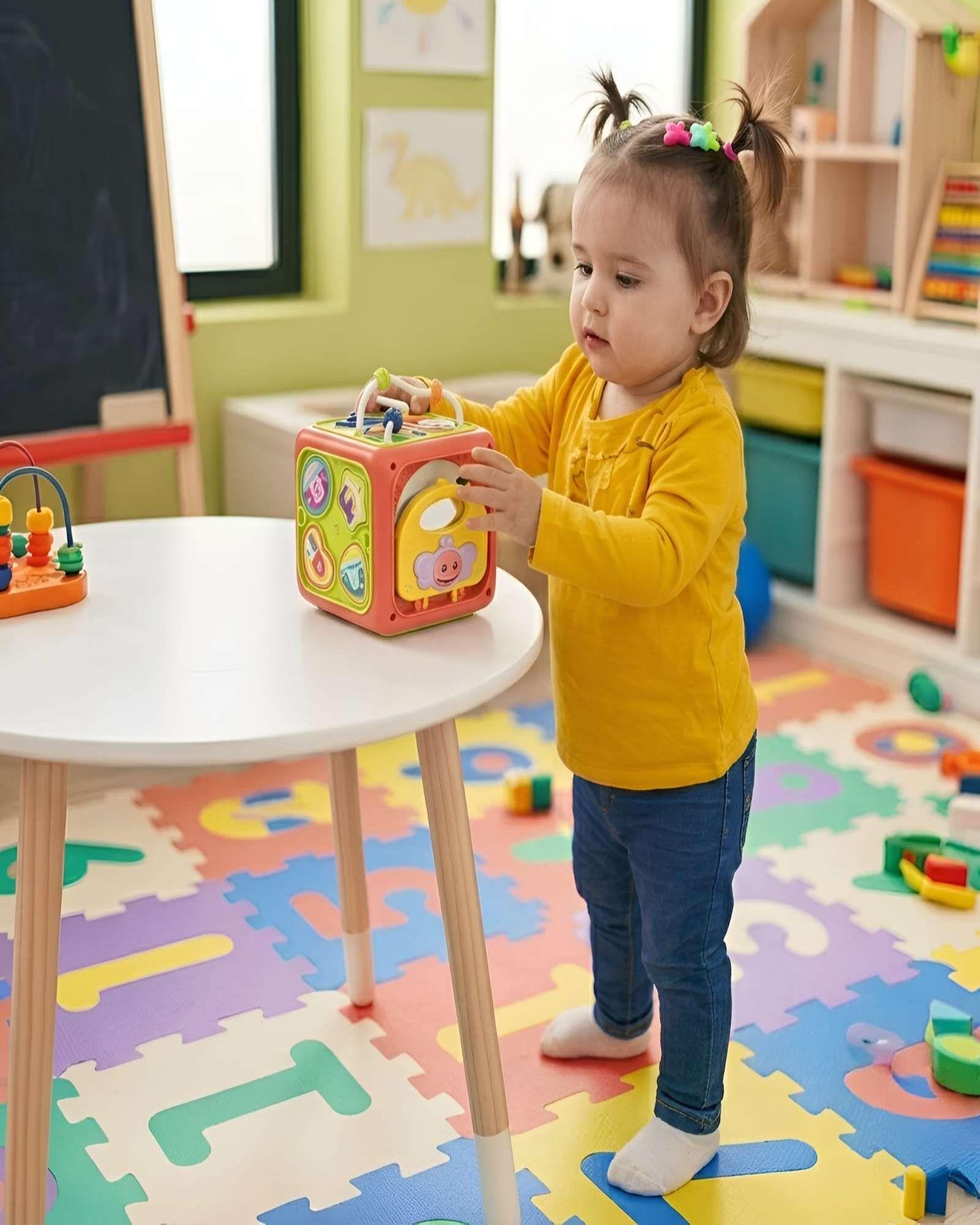 Juguete De Estimulación Temprana Cubo Actividades De Bebe m1-2