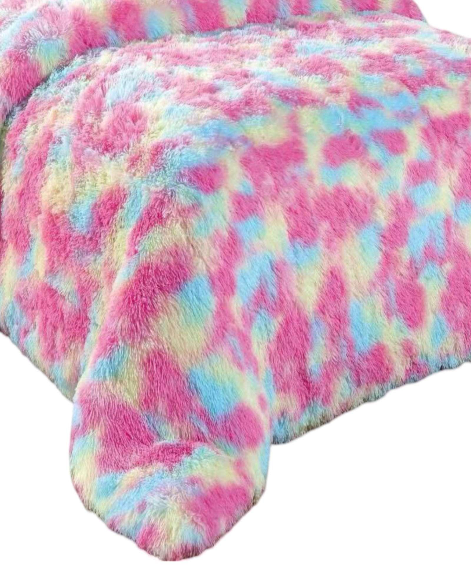 PLUMÓN PELUDO KING ROSA JASPEADO -2