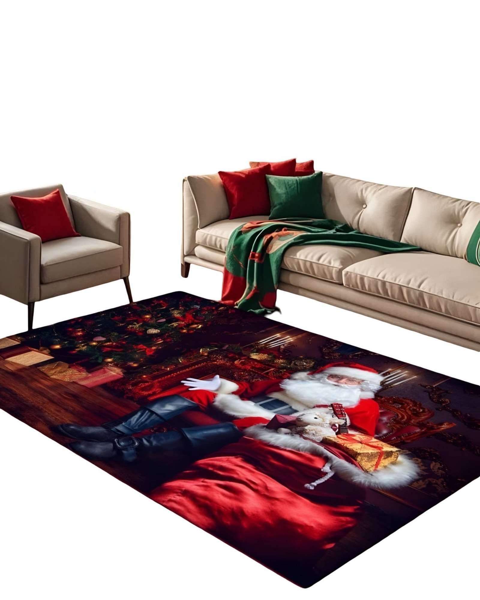 ALFOMBRA NAVIDAD PARA LIVING O COMEDOR 180cm x 200 cm A08-1