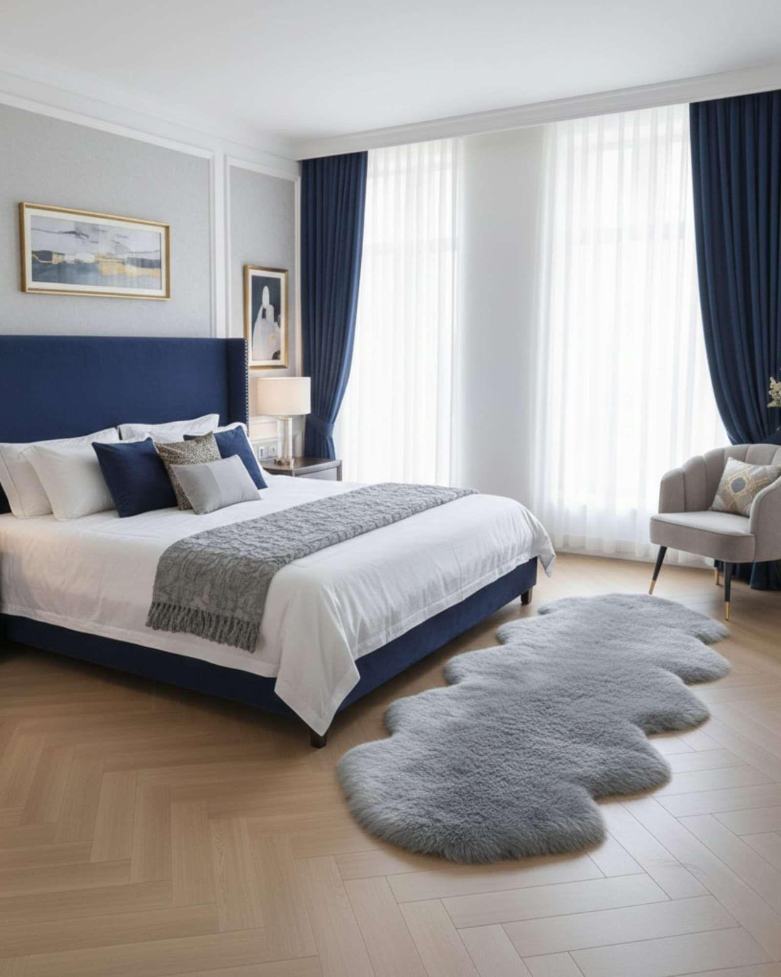 Alfombra de pelo de Oveja sintetico ultra suave m4-2